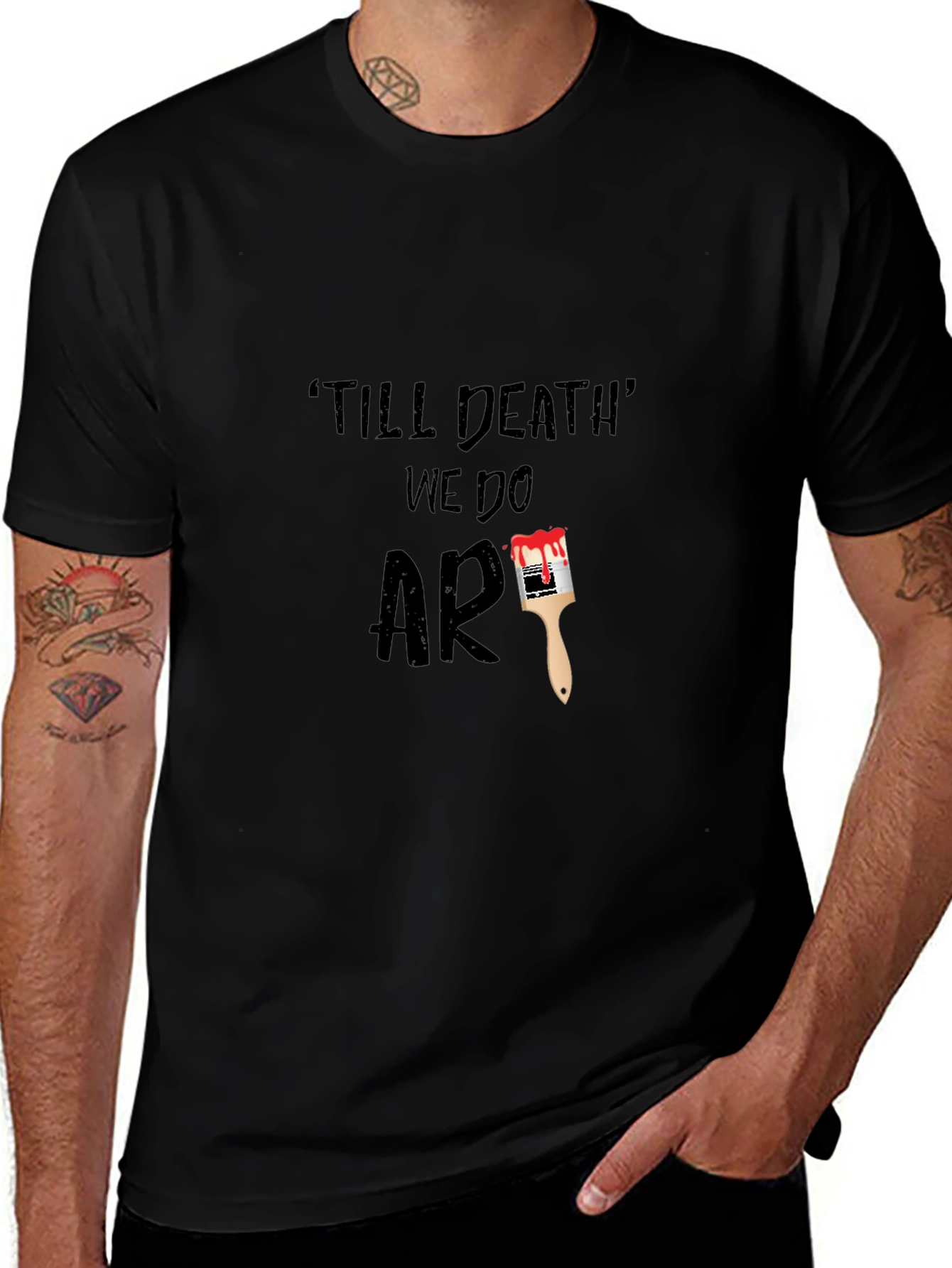 Till Death We Do Art Graphic Tee