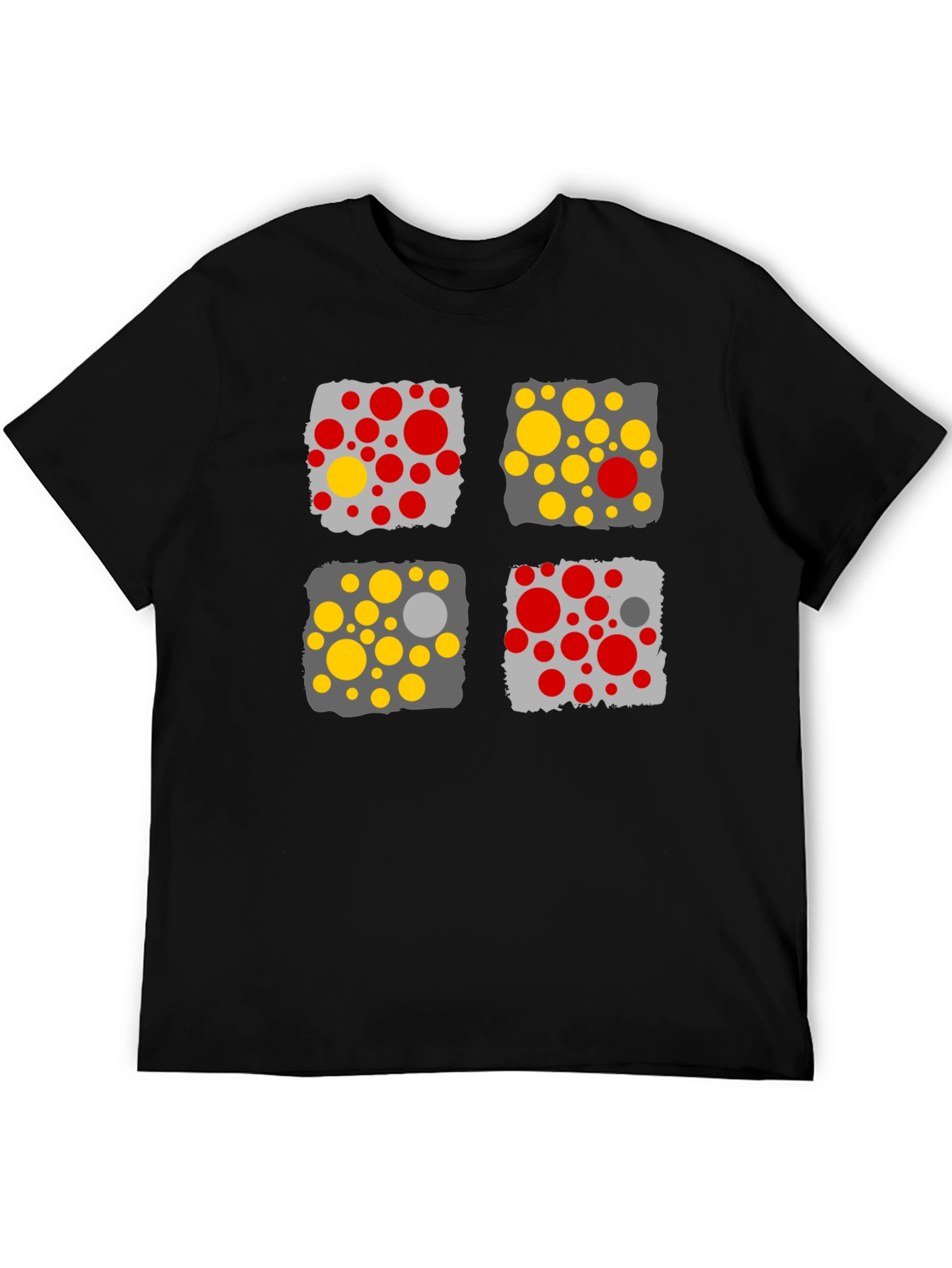 Modern Abstract Graphic Print Mens T-Shirt
