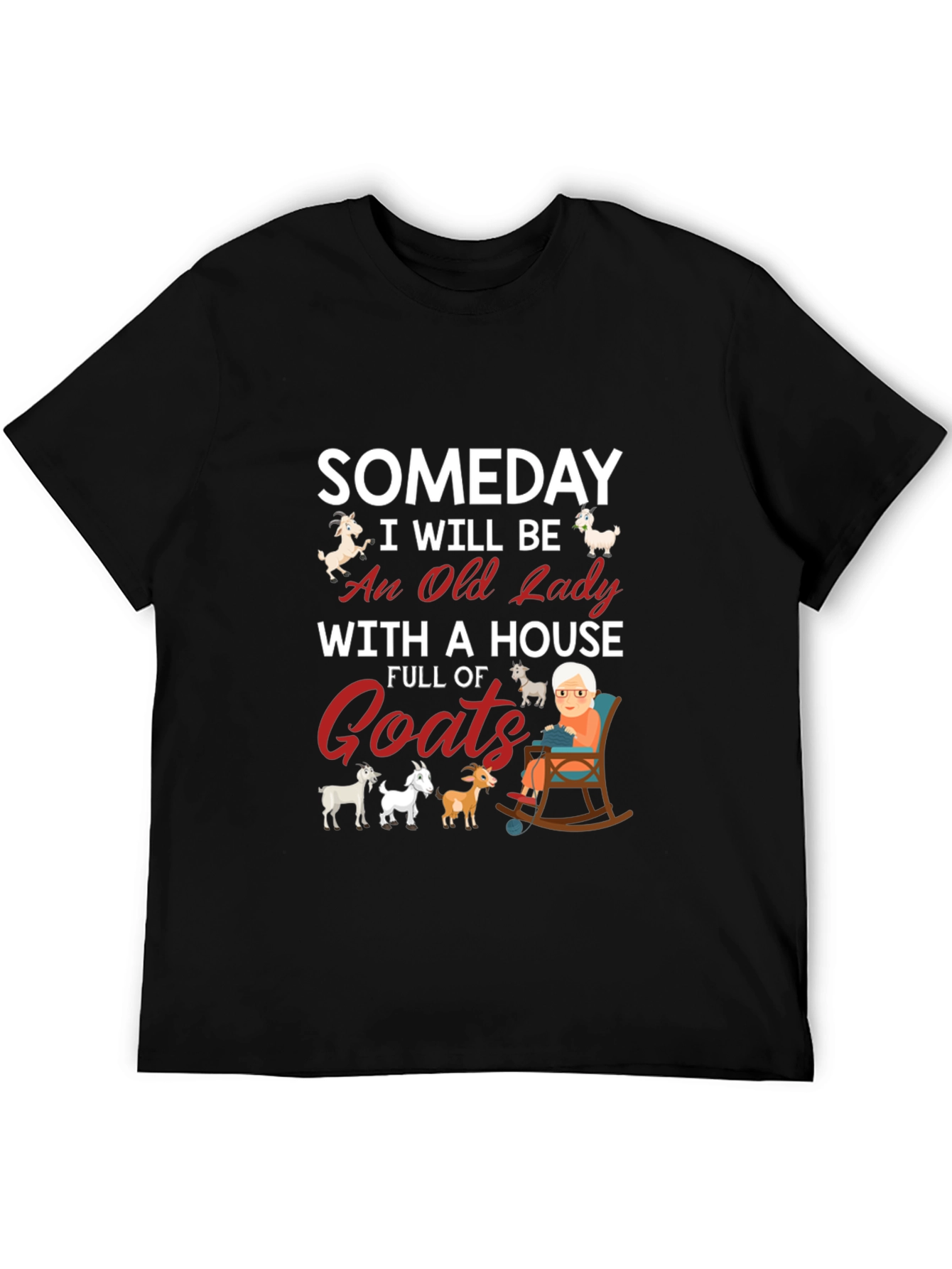 Someday Old Lady Goats T-Shirt