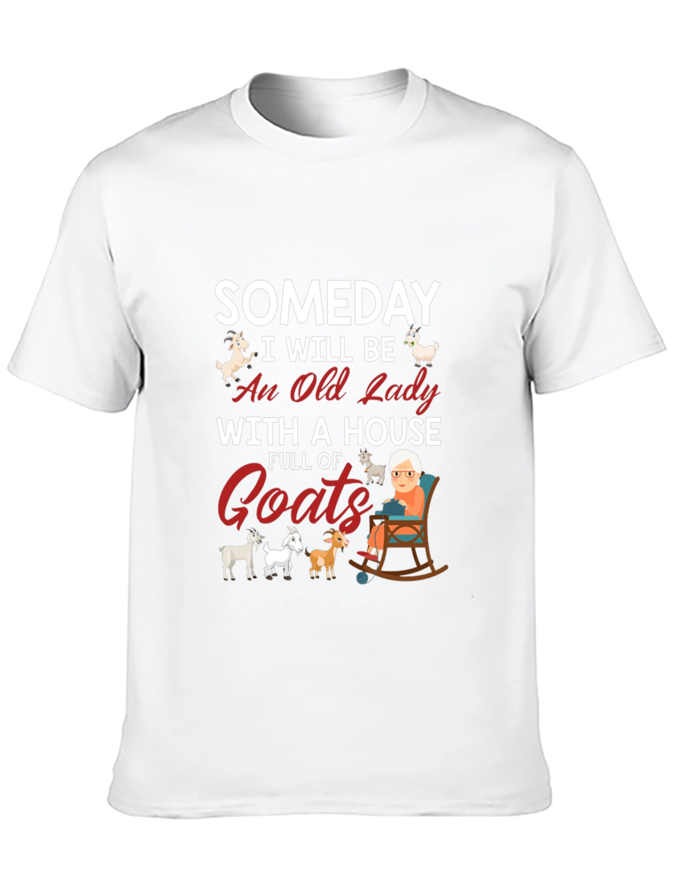 Someday Old Lady Goats T-Shirt