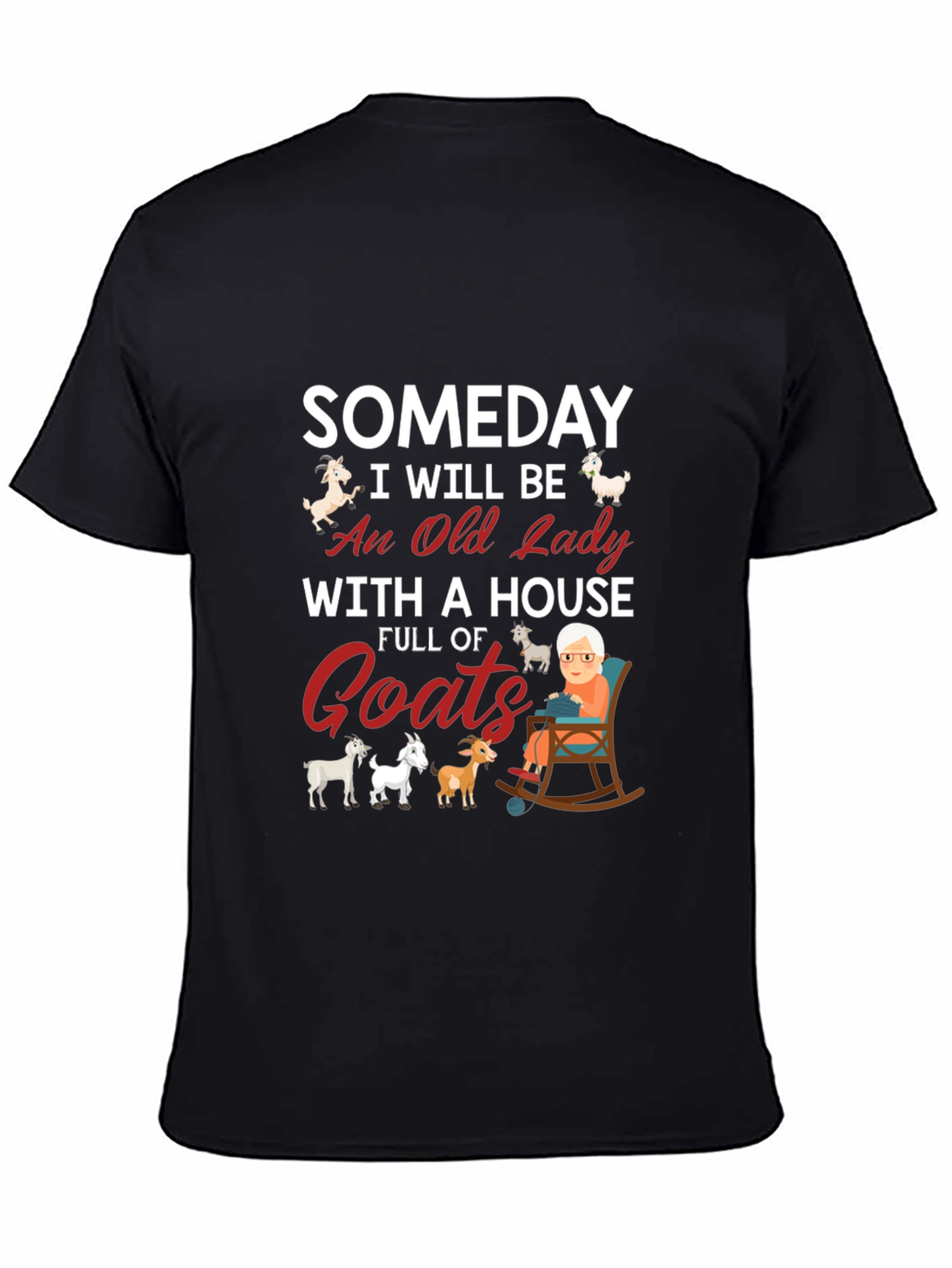 Someday Old Lady Goats T-Shirt