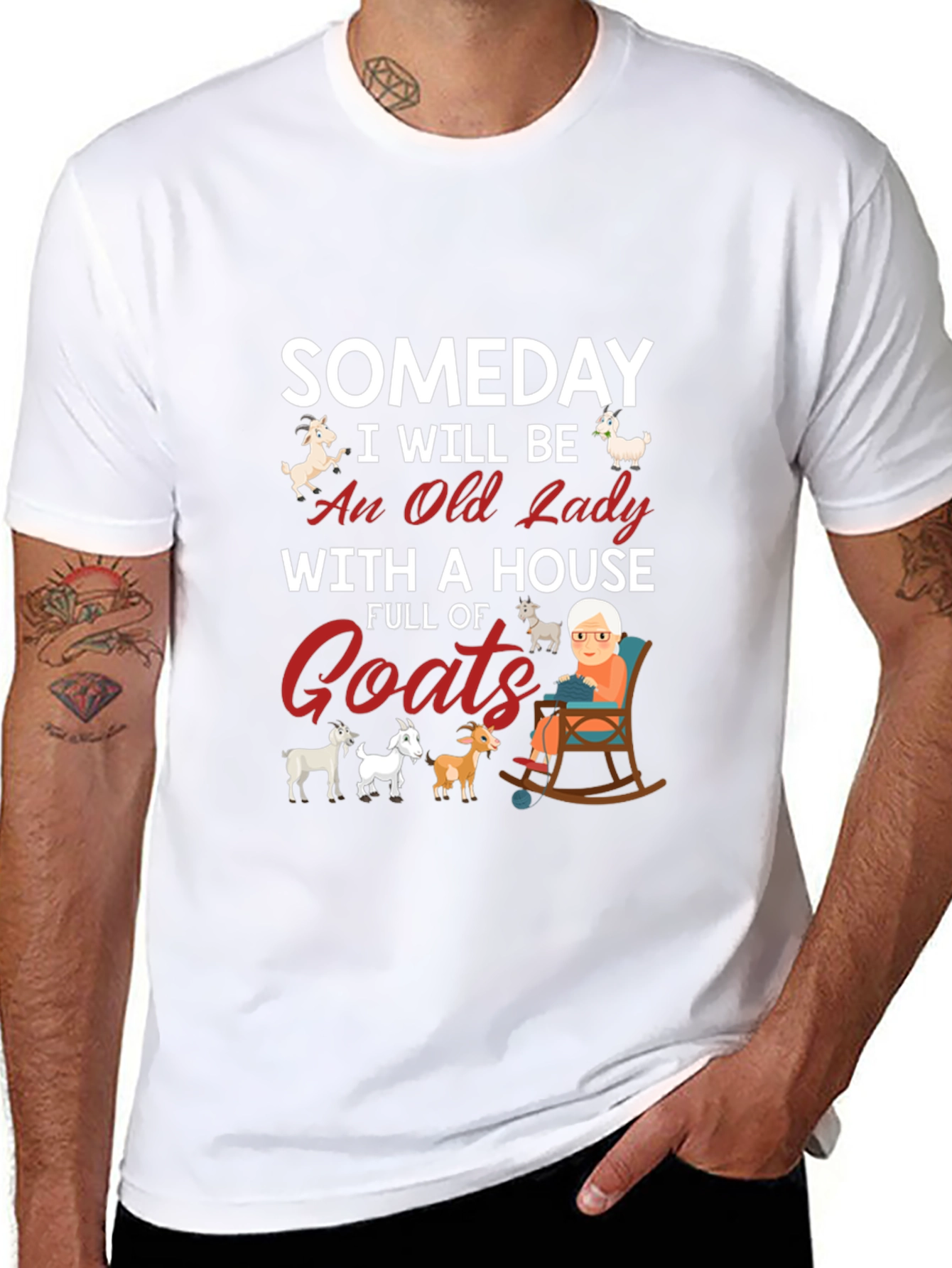 Someday Old Lady Goats T-Shirt