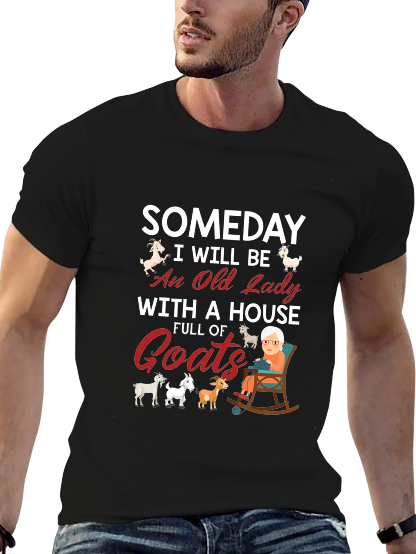 Someday Old Lady Goats T-Shirt