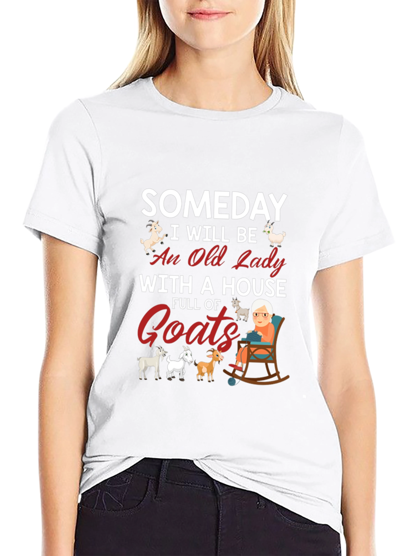 Someday Old Lady Goats T-Shirt