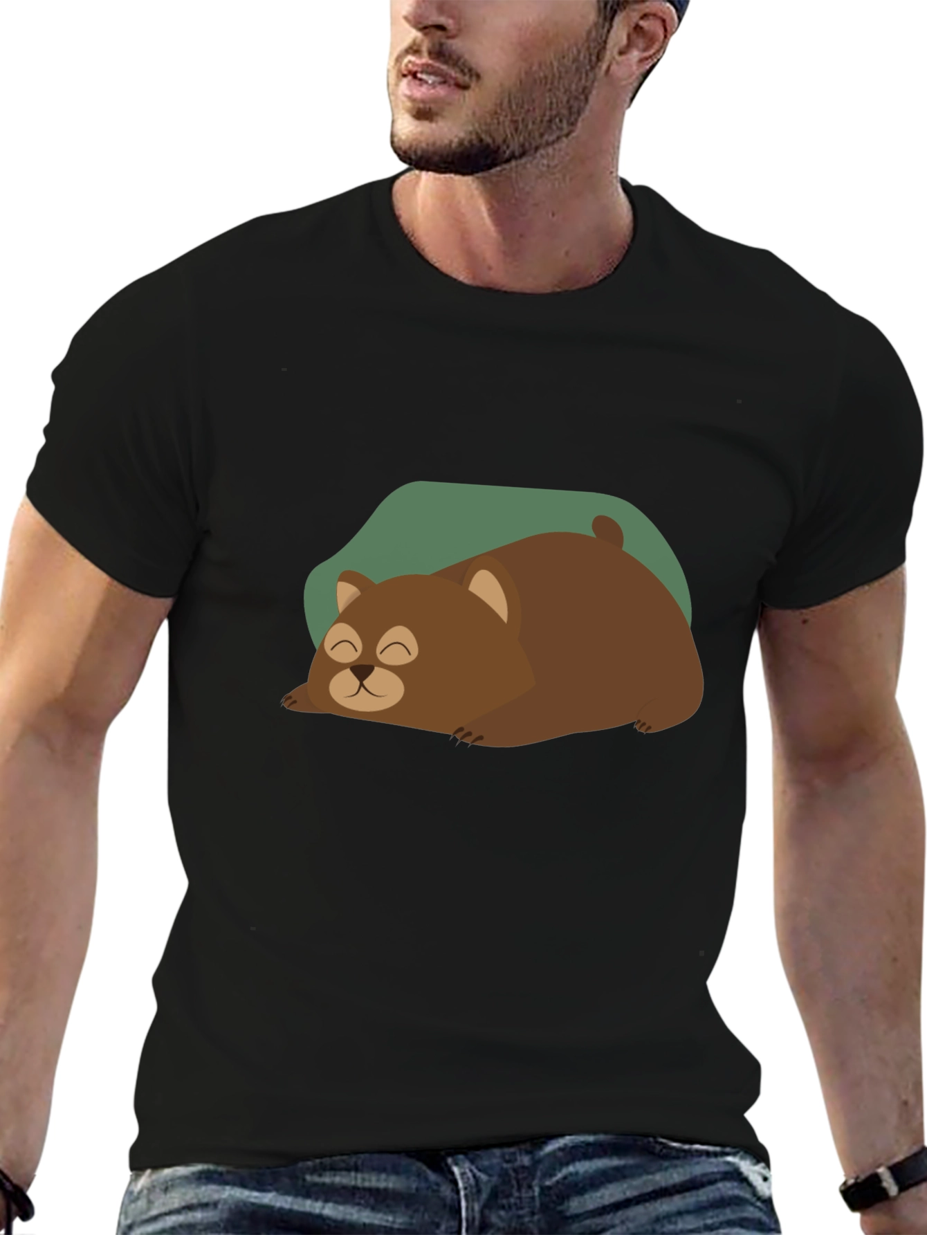 Sleeping Bear Graphic Tee - Cozy Comfort