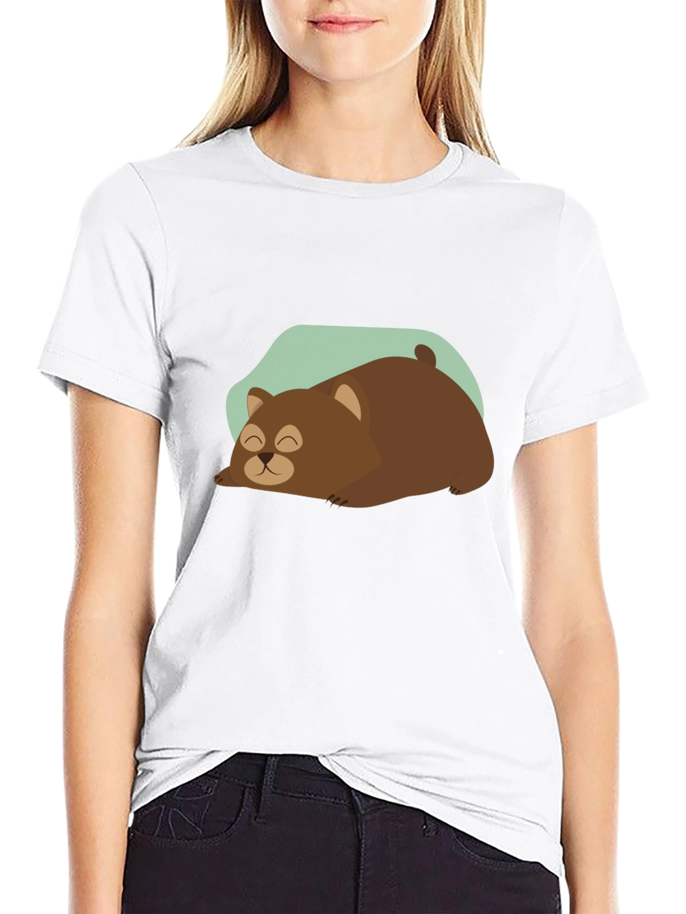 Sleeping Bear Graphic Tee - Cozy Comfort