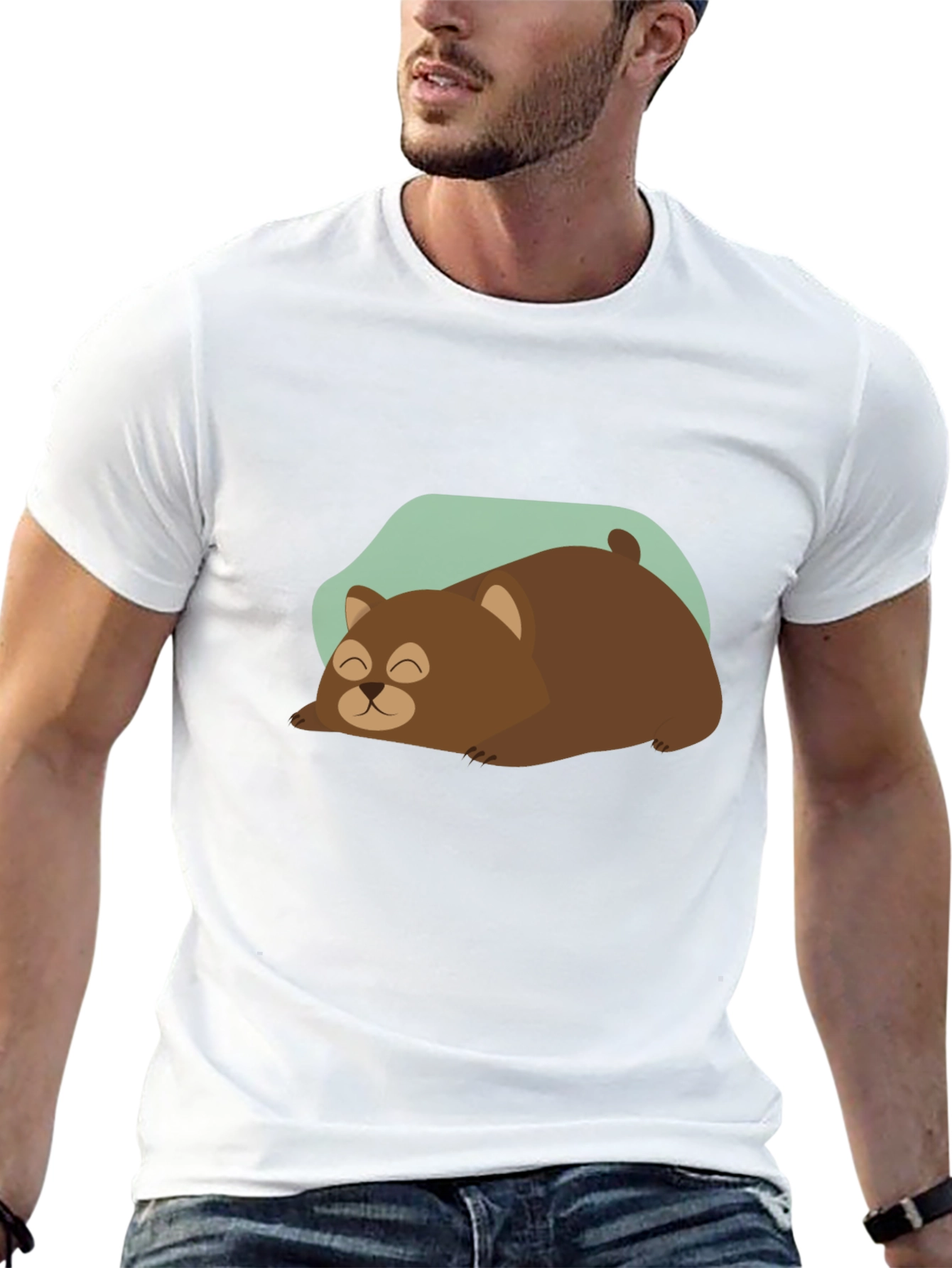 Sleeping Bear Graphic Tee - Cozy Comfort