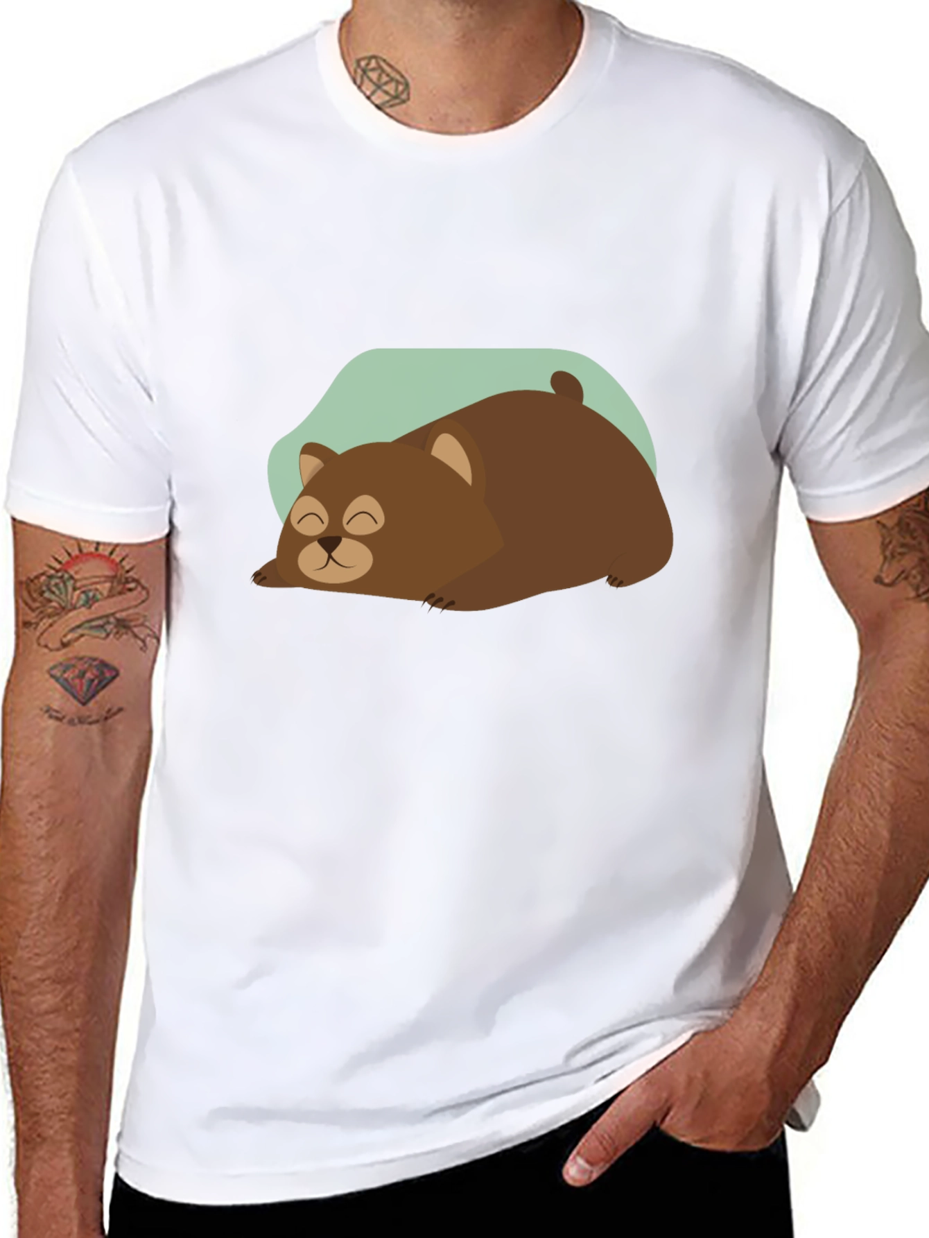 Sleeping Bear Graphic Tee - Cozy Comfort