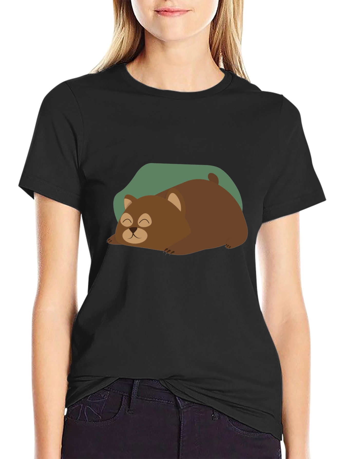Sleeping Bear Graphic Tee - Cozy Comfort