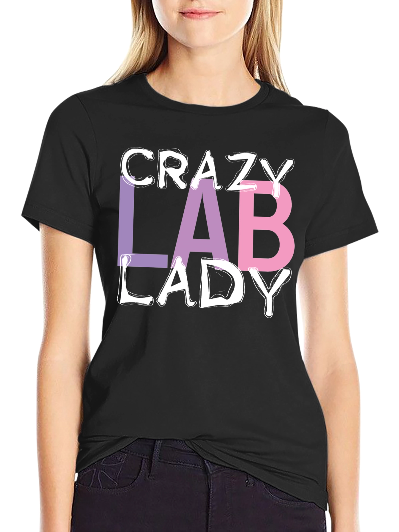 Crazy Lab Lady T-Shirt - Science Humor Tee
