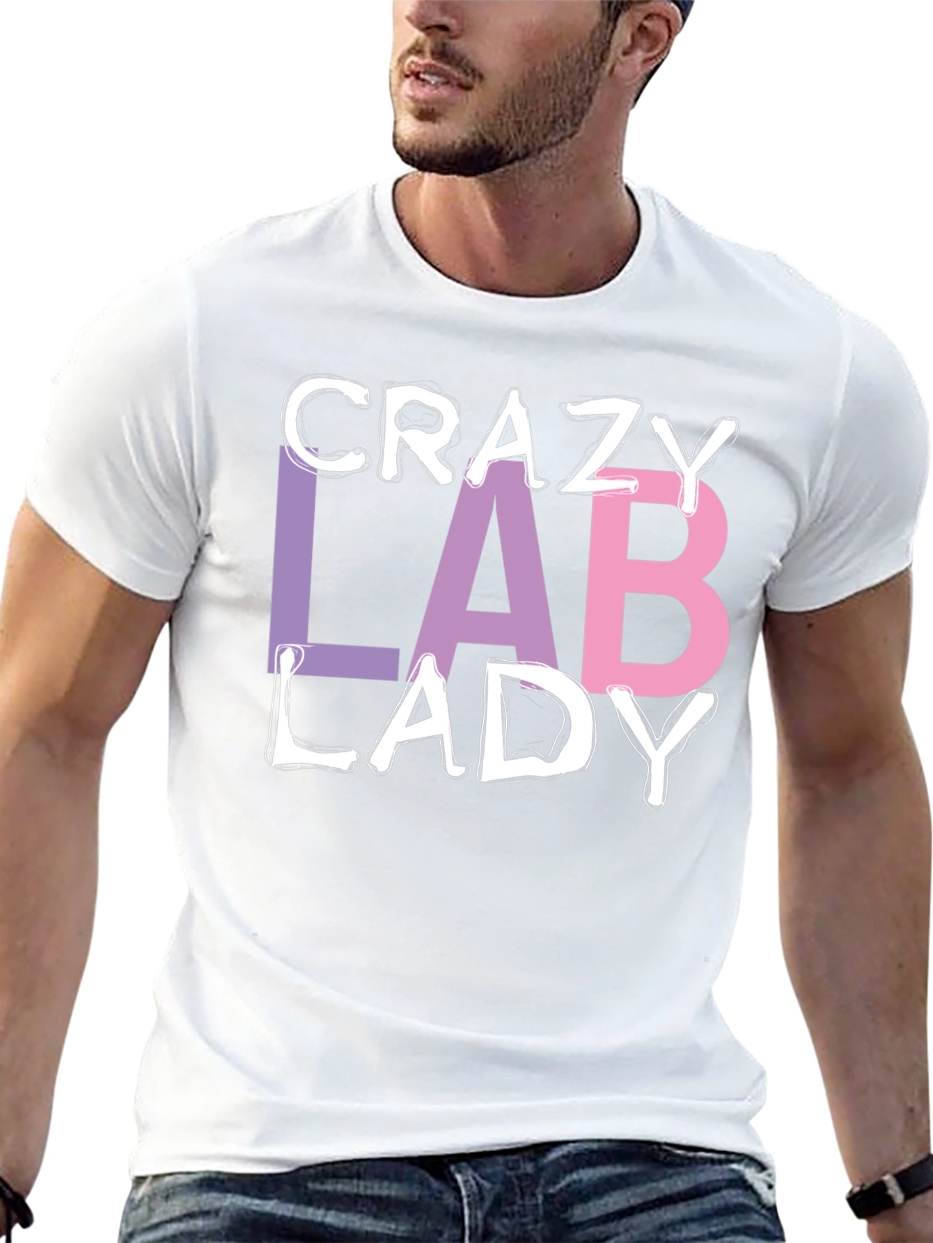 Crazy Lab Lady T-Shirt - Science Humor Tee