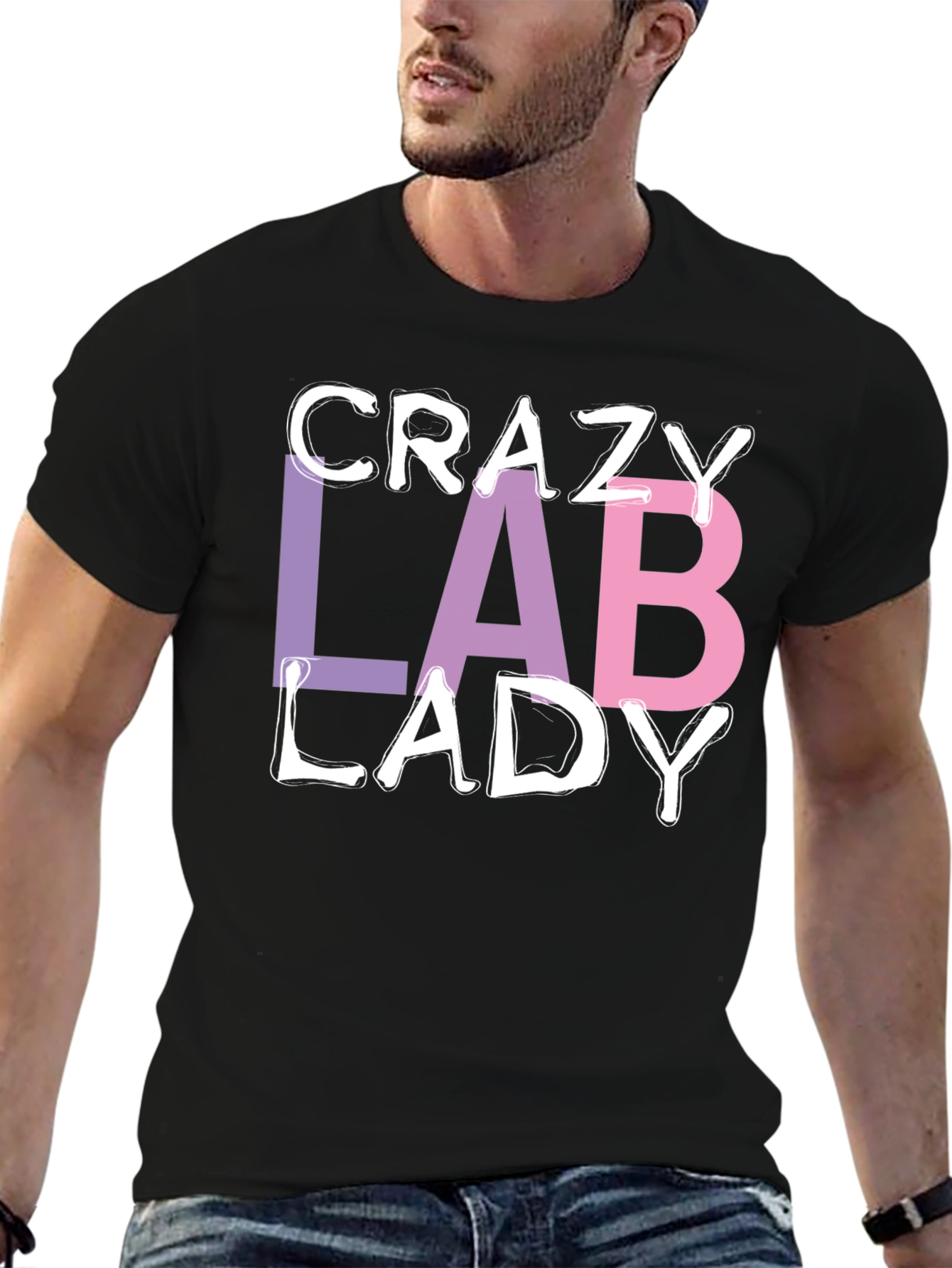Crazy Lab Lady T-Shirt - Science Humor Tee