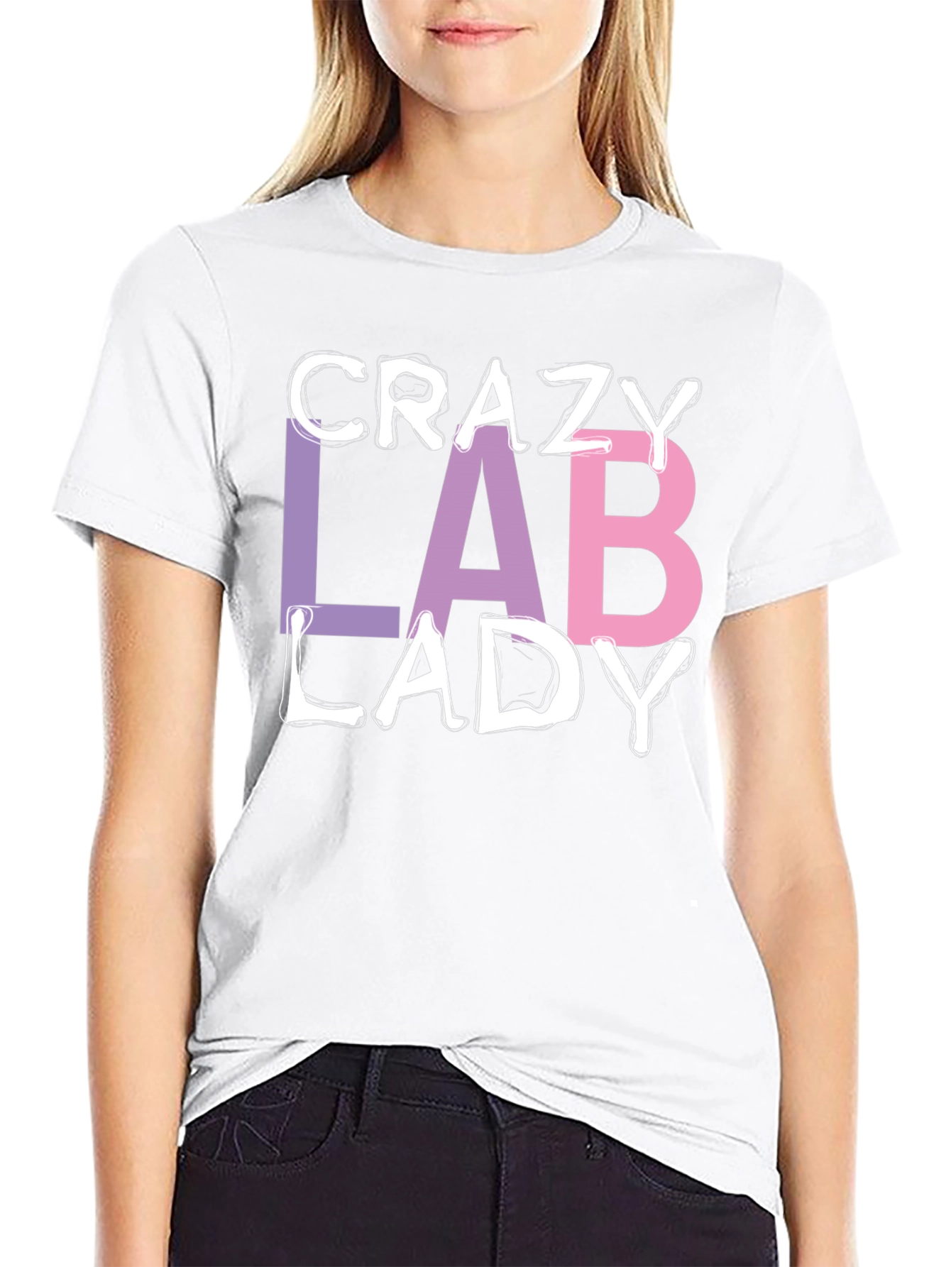 Crazy Lab Lady T-Shirt - Science Humor Tee