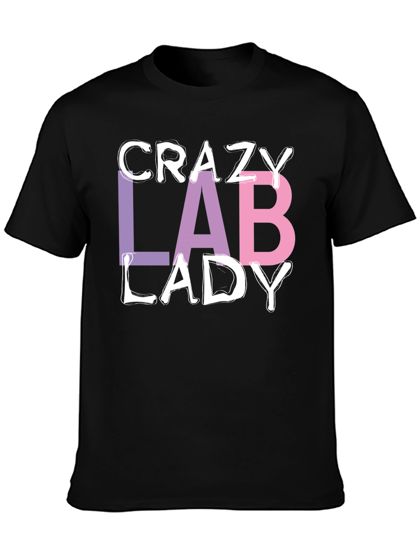 Crazy Lab Lady T-Shirt - Science Humor Tee