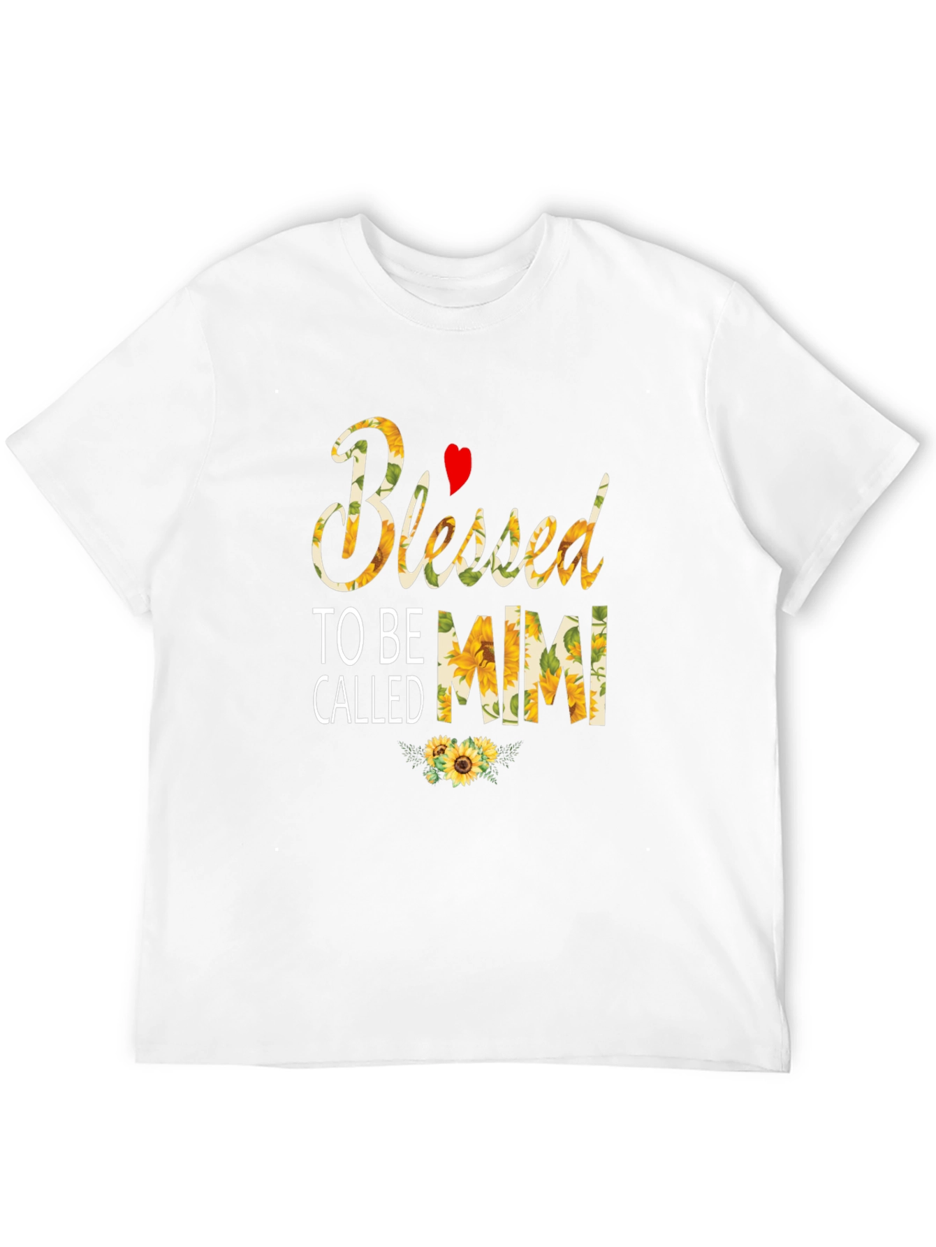 Blessed To Be Called Mimi T-Shirt Sunflower Design