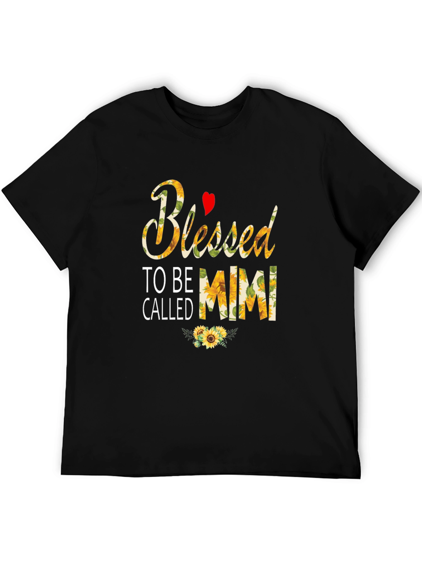 Blessed To Be Called Mimi T-Shirt Sunflower Design