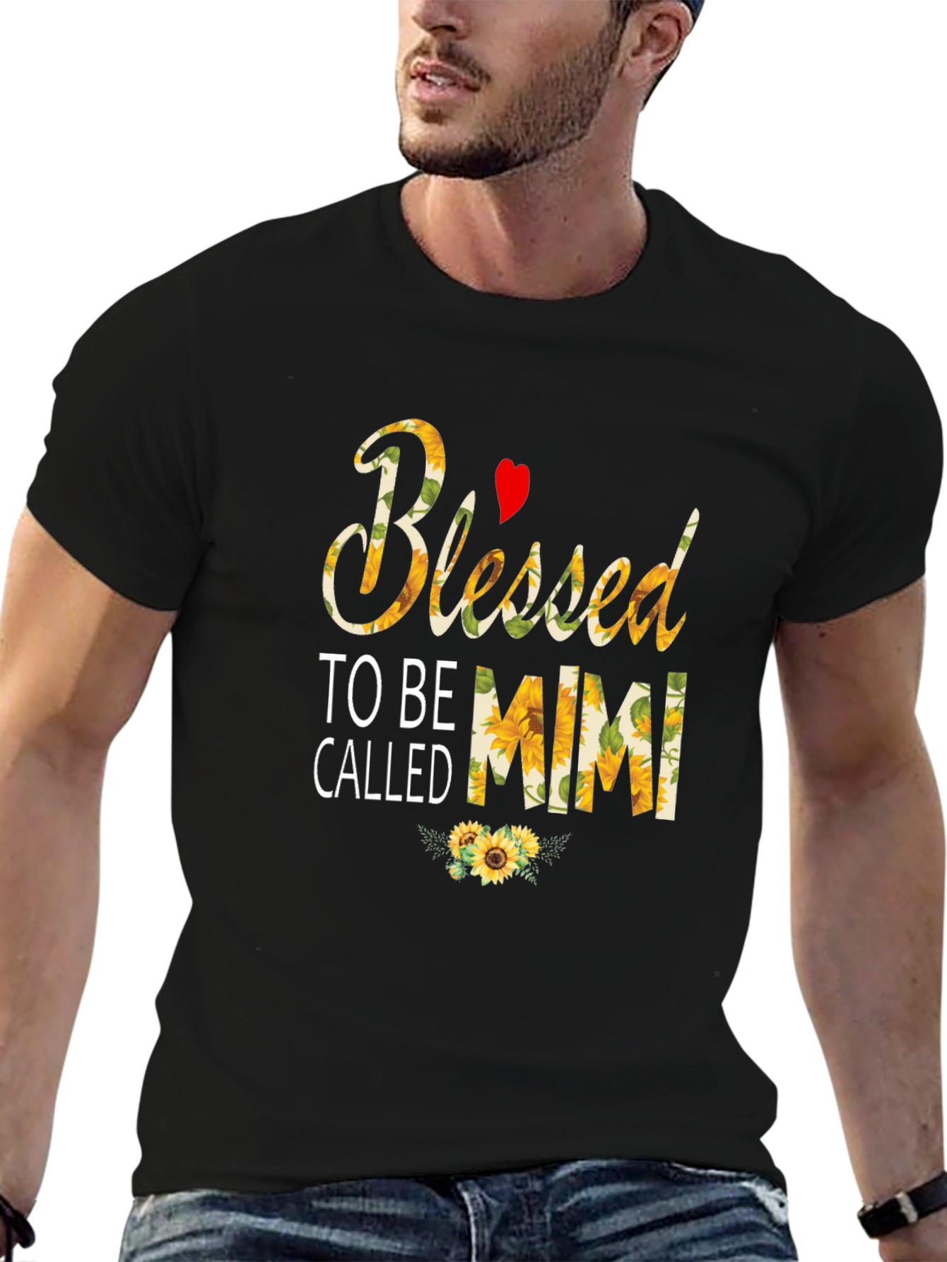 Blessed To Be Called Mimi T-Shirt Sunflower Design
