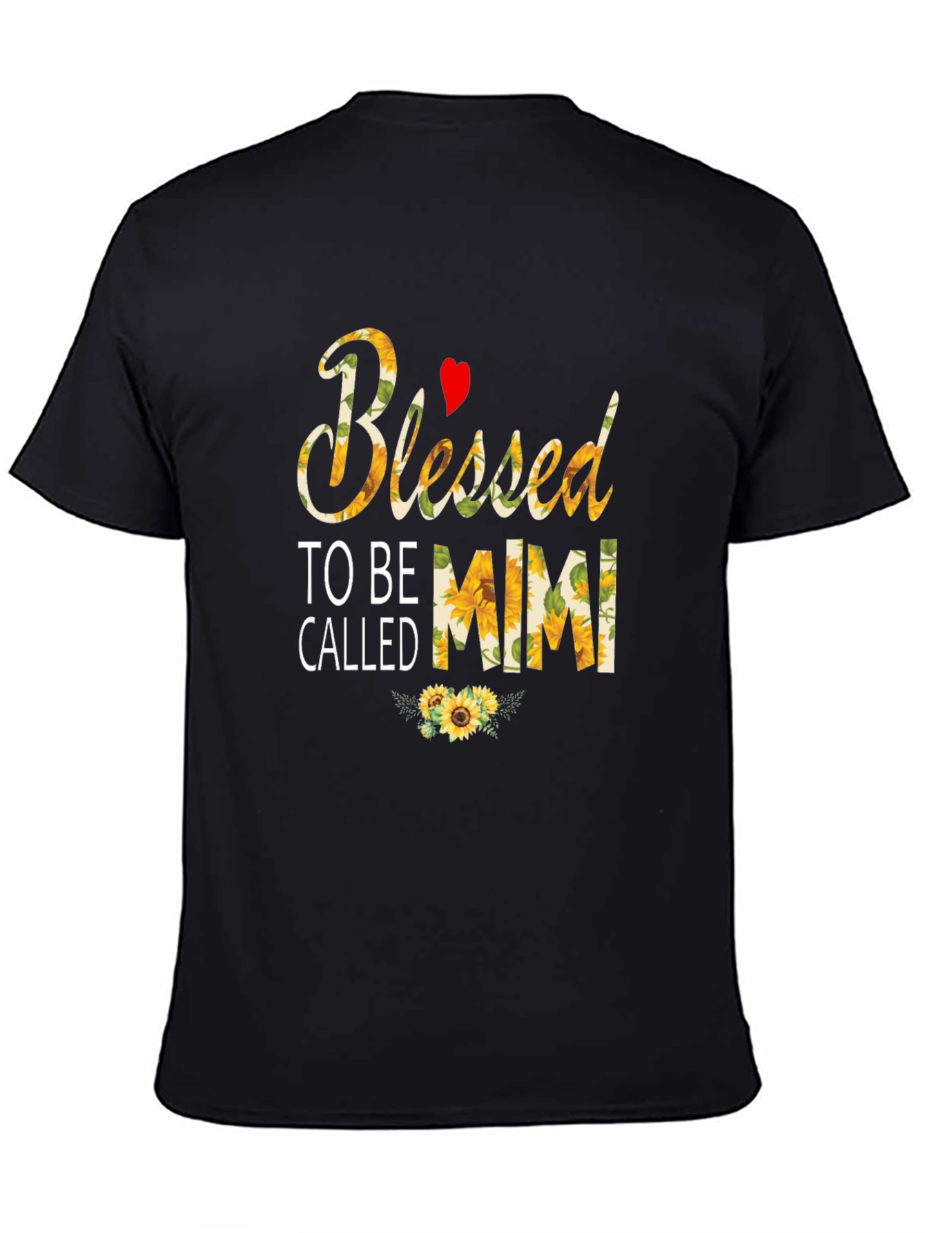 Blessed To Be Called Mimi T-Shirt Sunflower Design