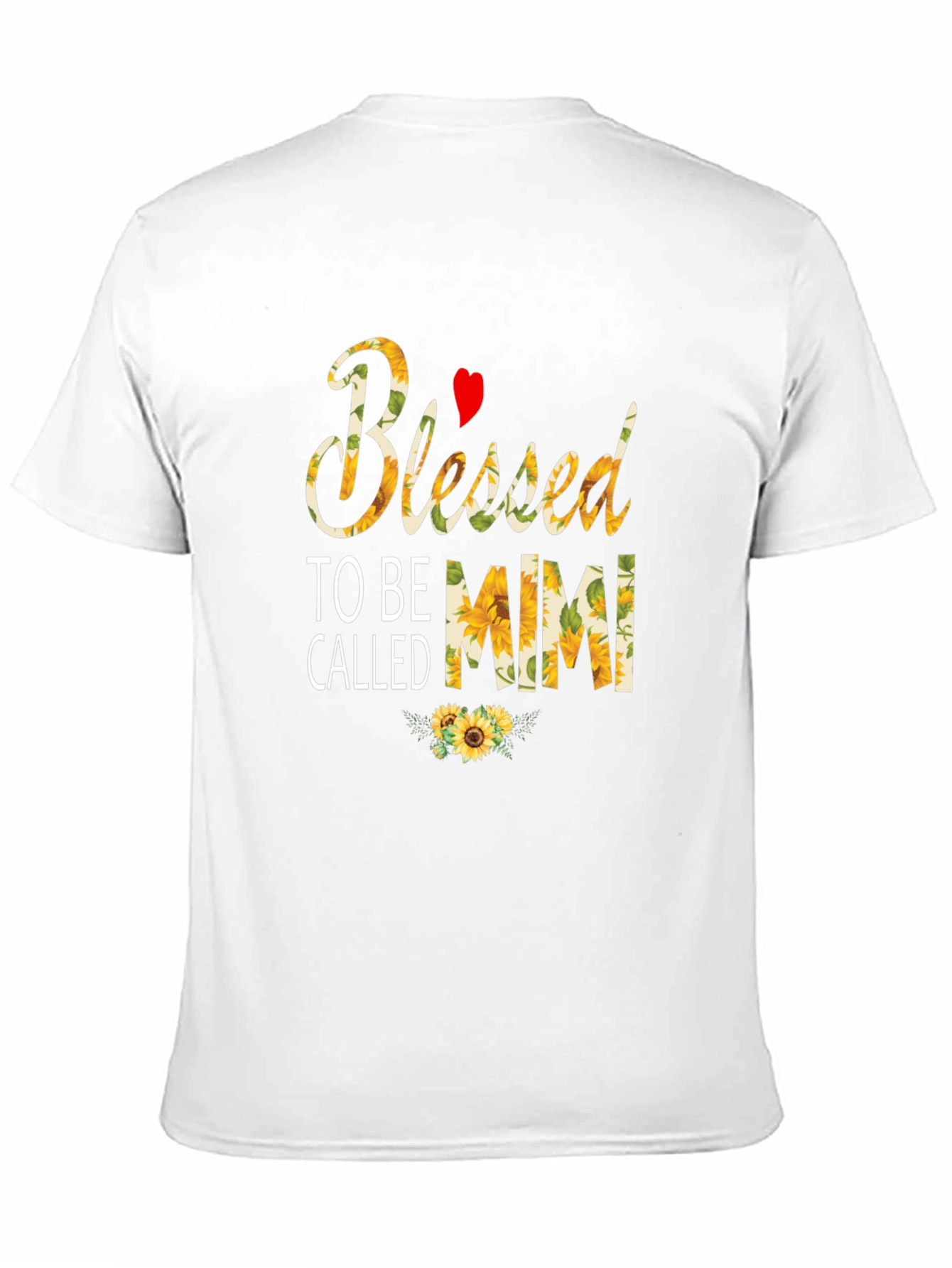 Blessed To Be Called Mimi T-Shirt Sunflower Design