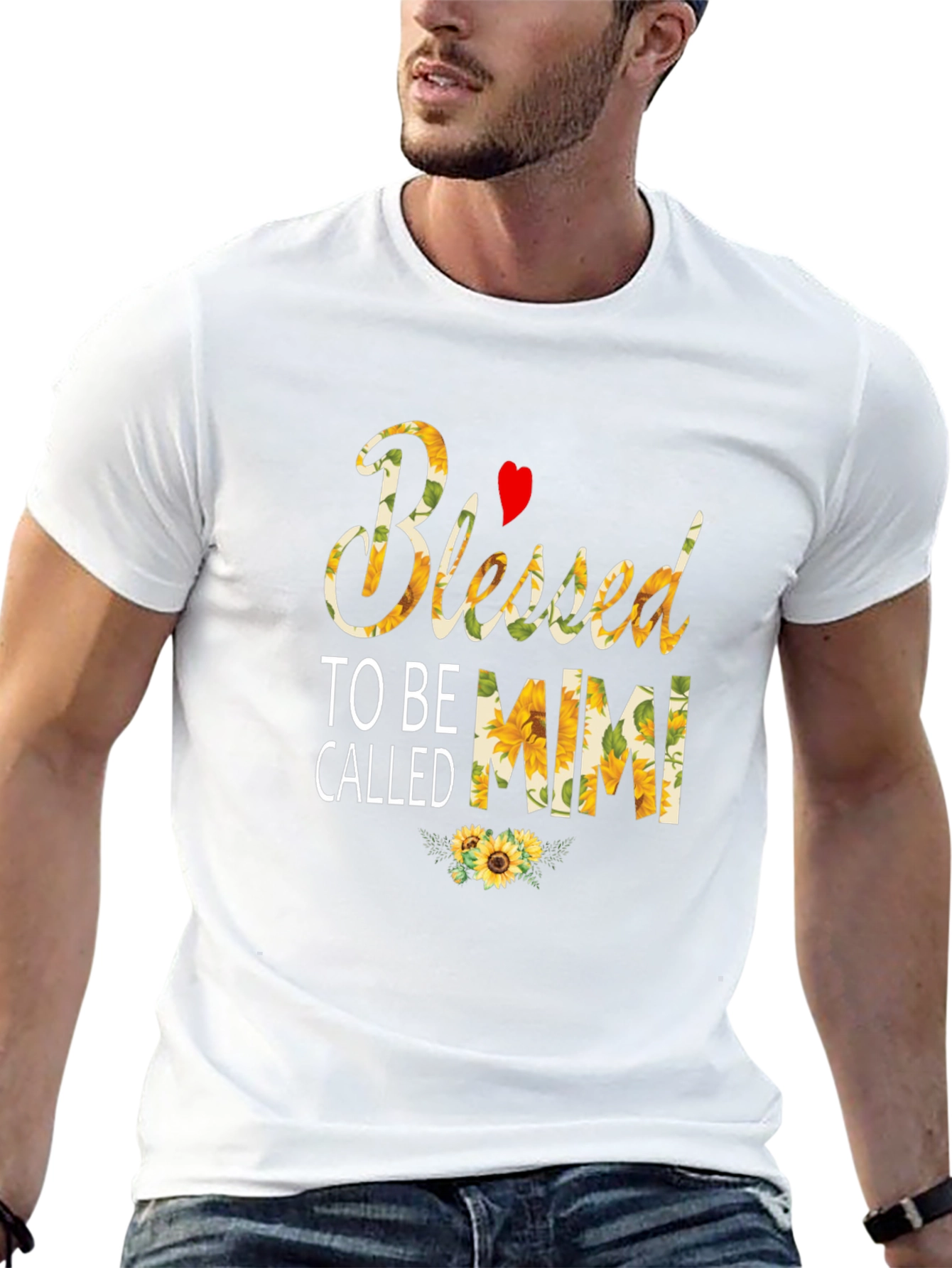 Blessed To Be Called Mimi T-Shirt Sunflower Design