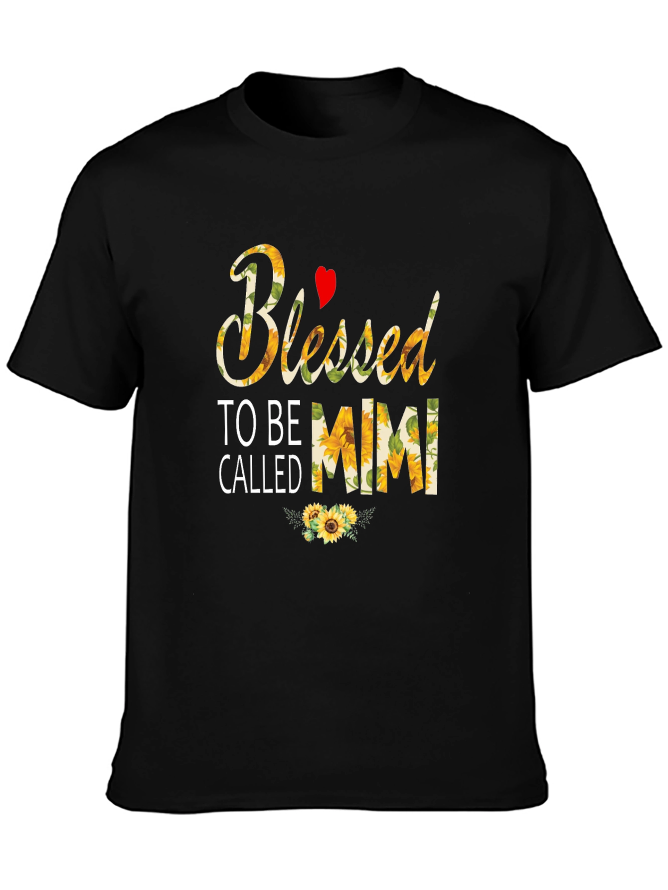 Blessed To Be Called Mimi T-Shirt Sunflower Design