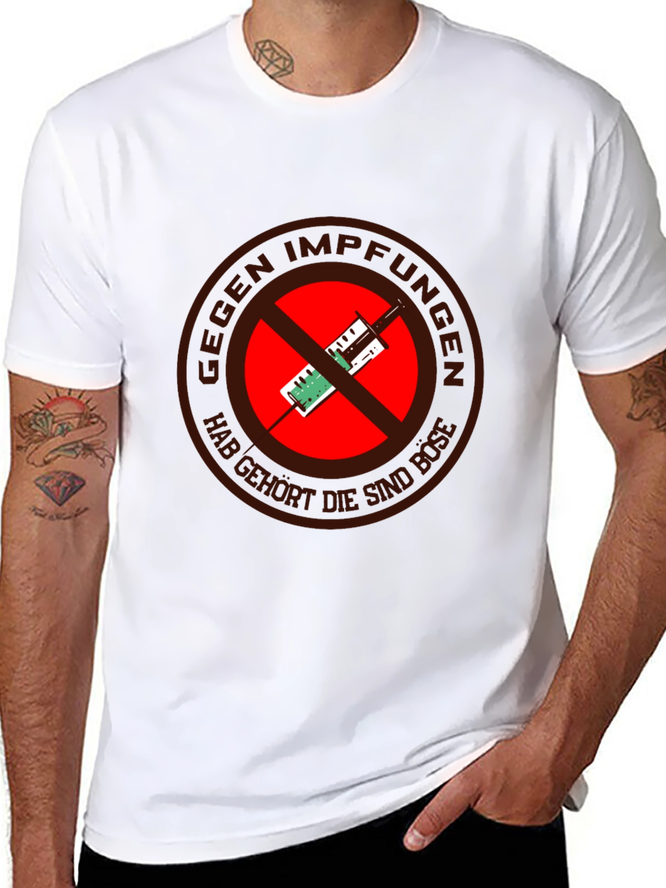 Anti-Vaccination T-Shirt - Gegen Impfungen