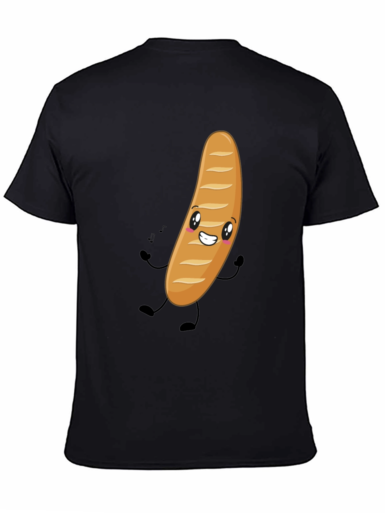 Funny Bread Cartoon Graphic T-Shirt
