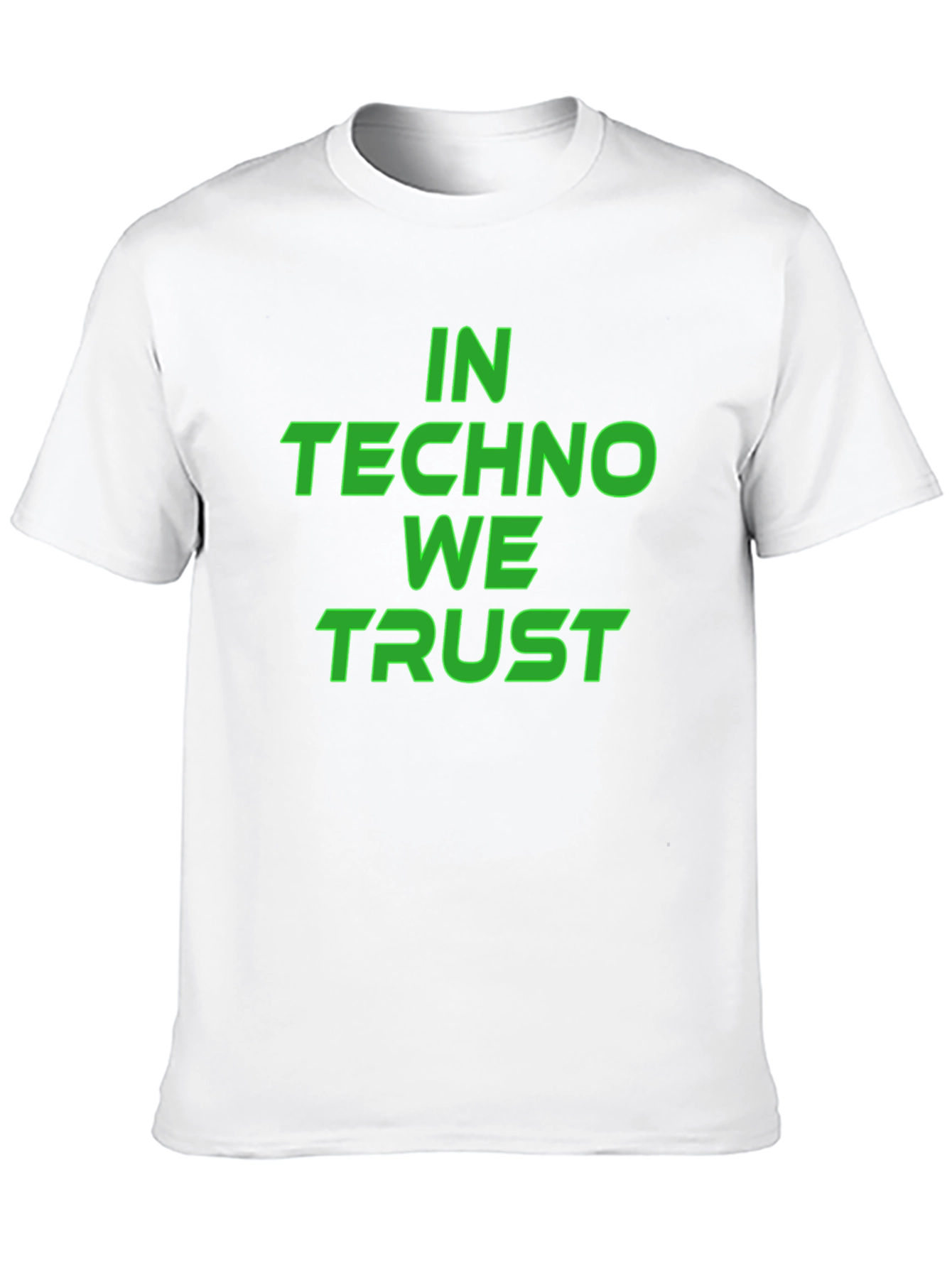 In Techno We Trust Black T-Shirt