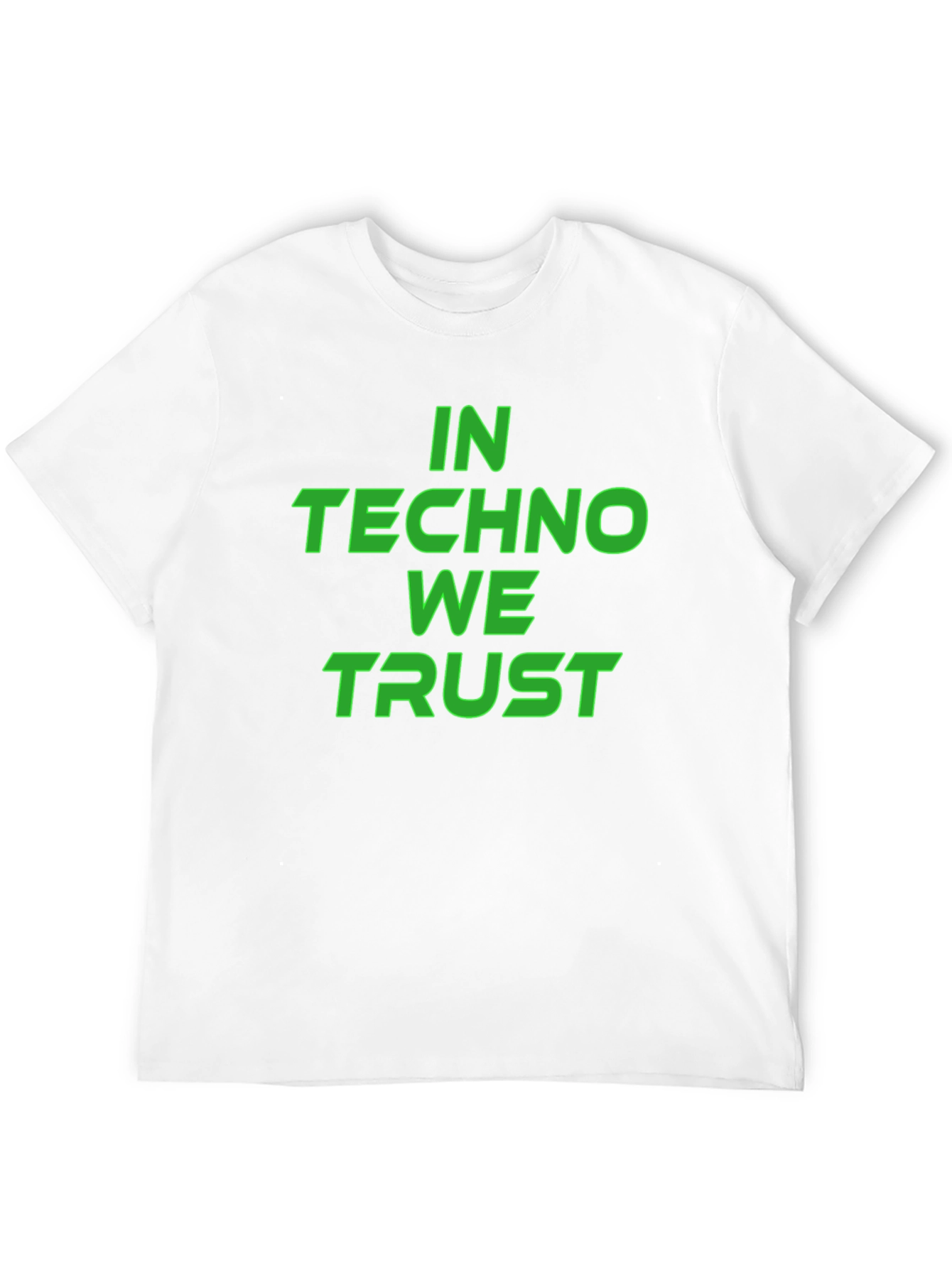 In Techno We Trust Black T-Shirt