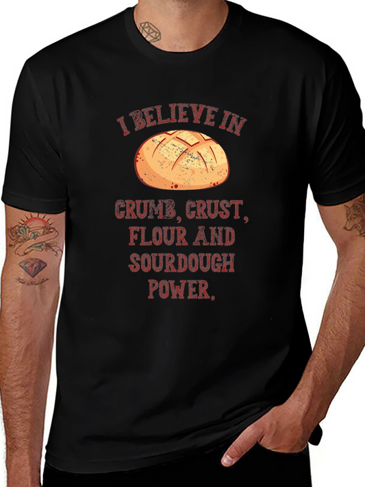 Sourdough Power T-Shirt - Crumb Crust Flour Believer Tee