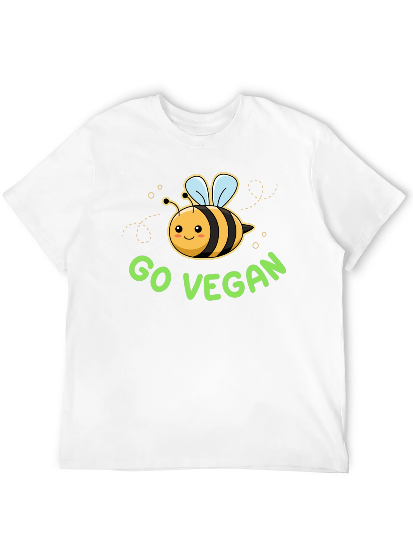 Go Vegan Bee Graphic T-Shirt