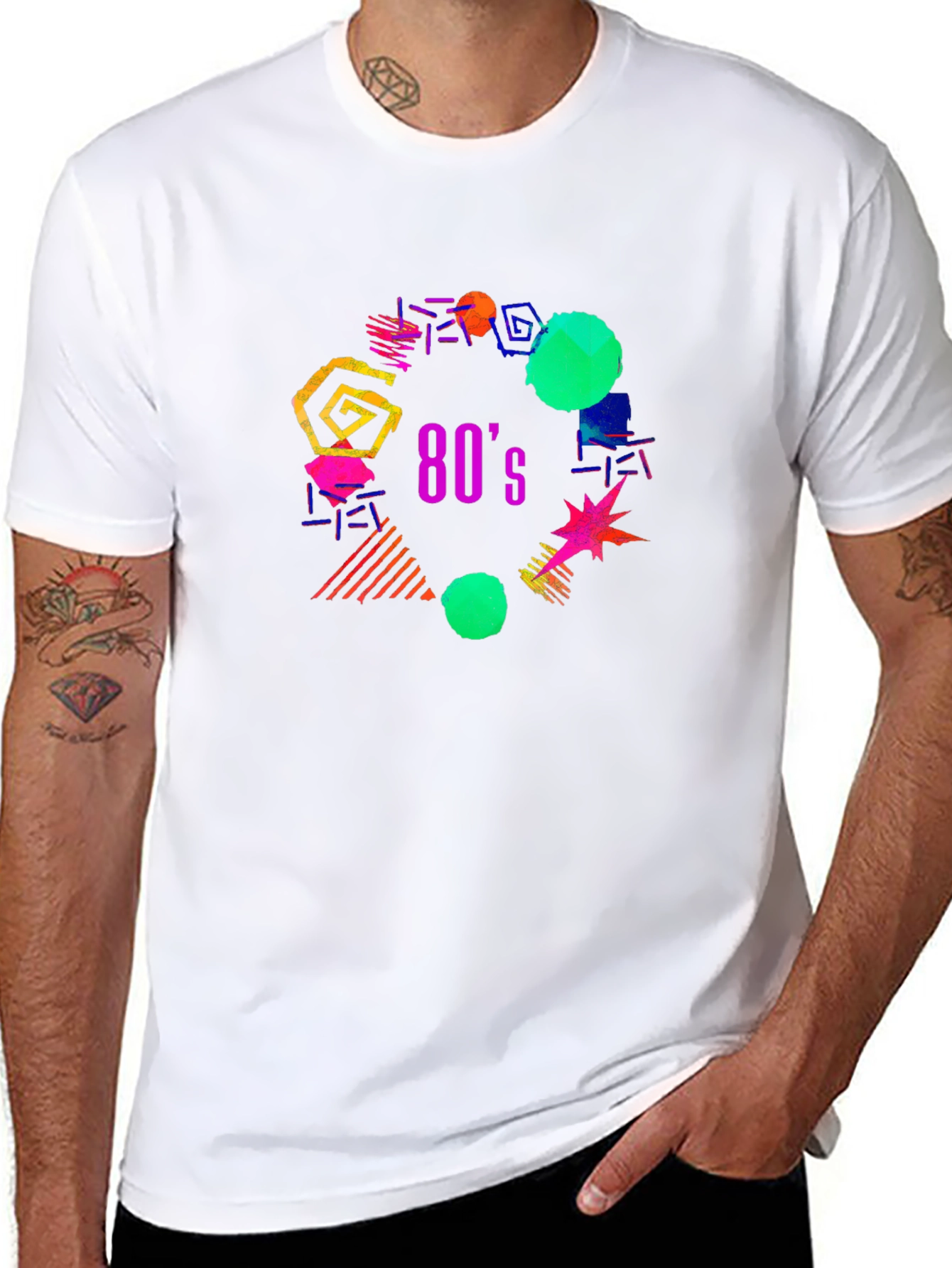 Retro 80s Graphic Print Tee
