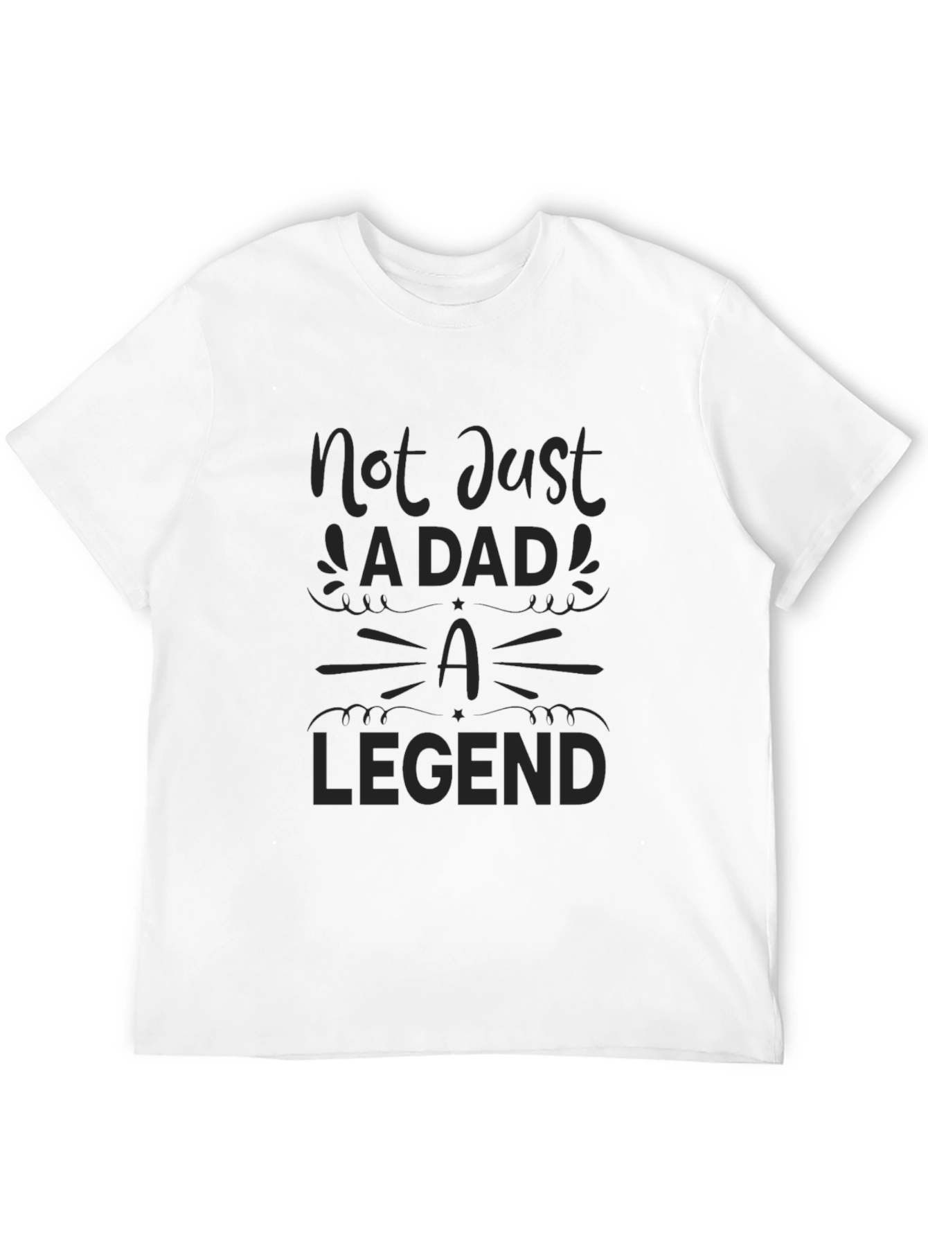 Dad Legend T-Shirt - Black Graphic Tee