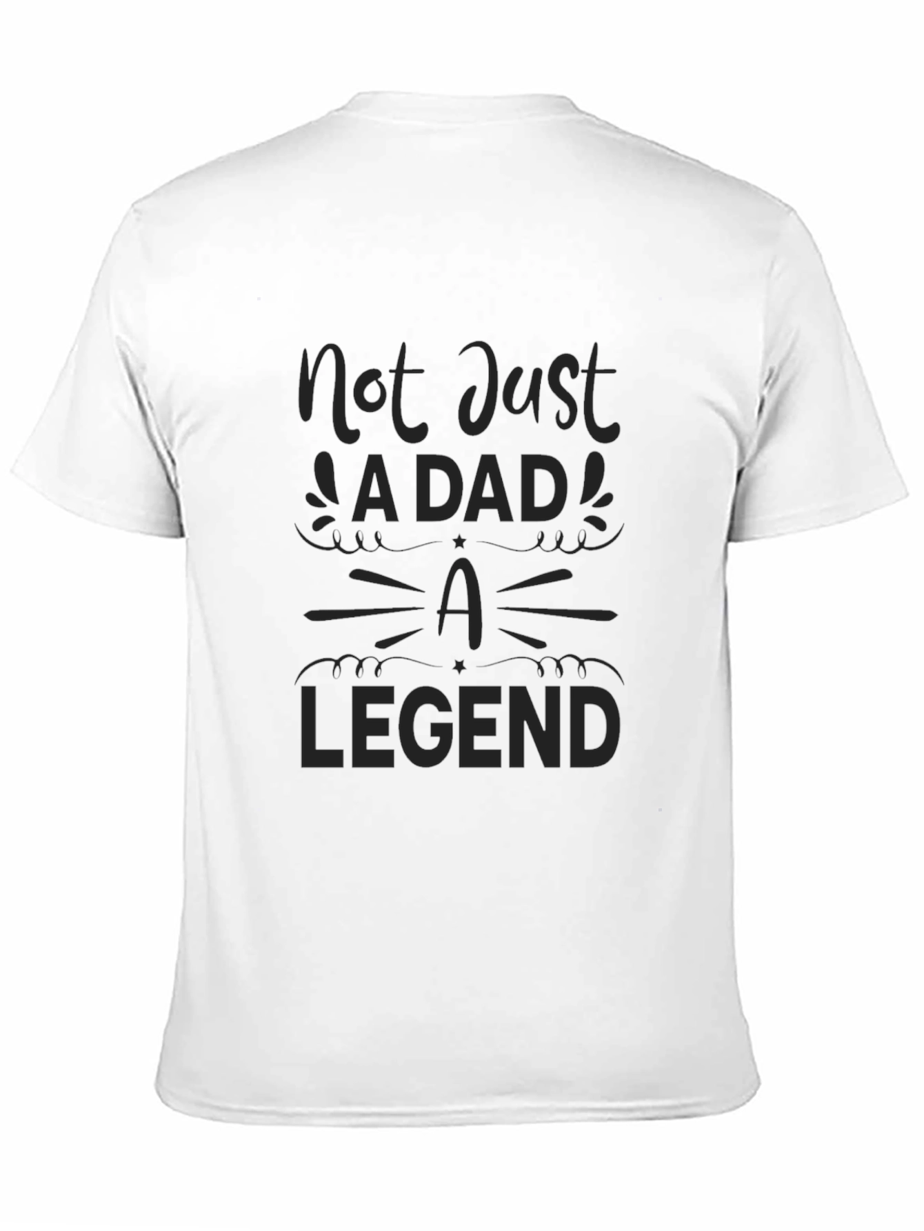 Dad Legend T-Shirt - Black Graphic Tee
