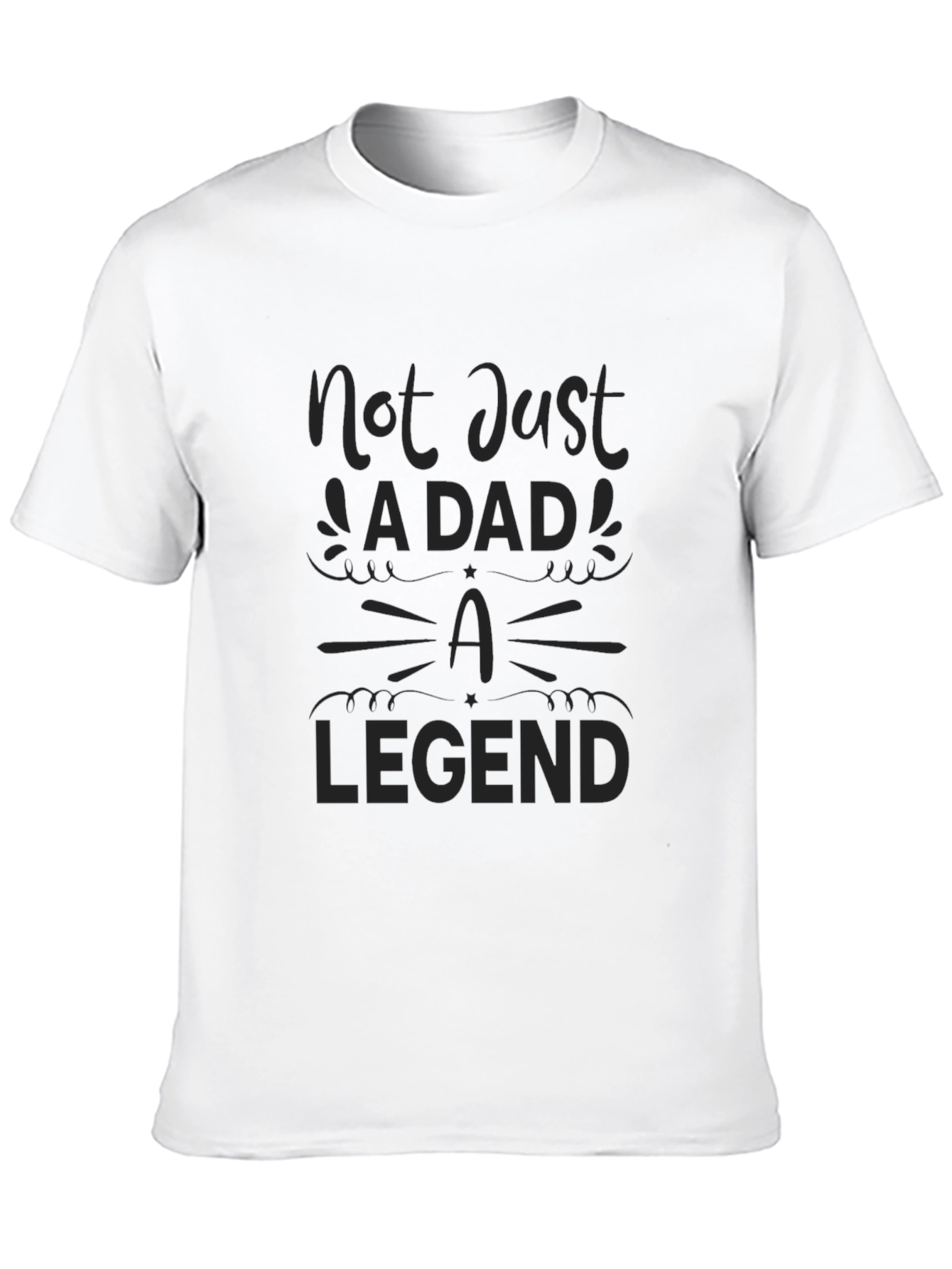 Dad Legend T-Shirt - Black Graphic Tee