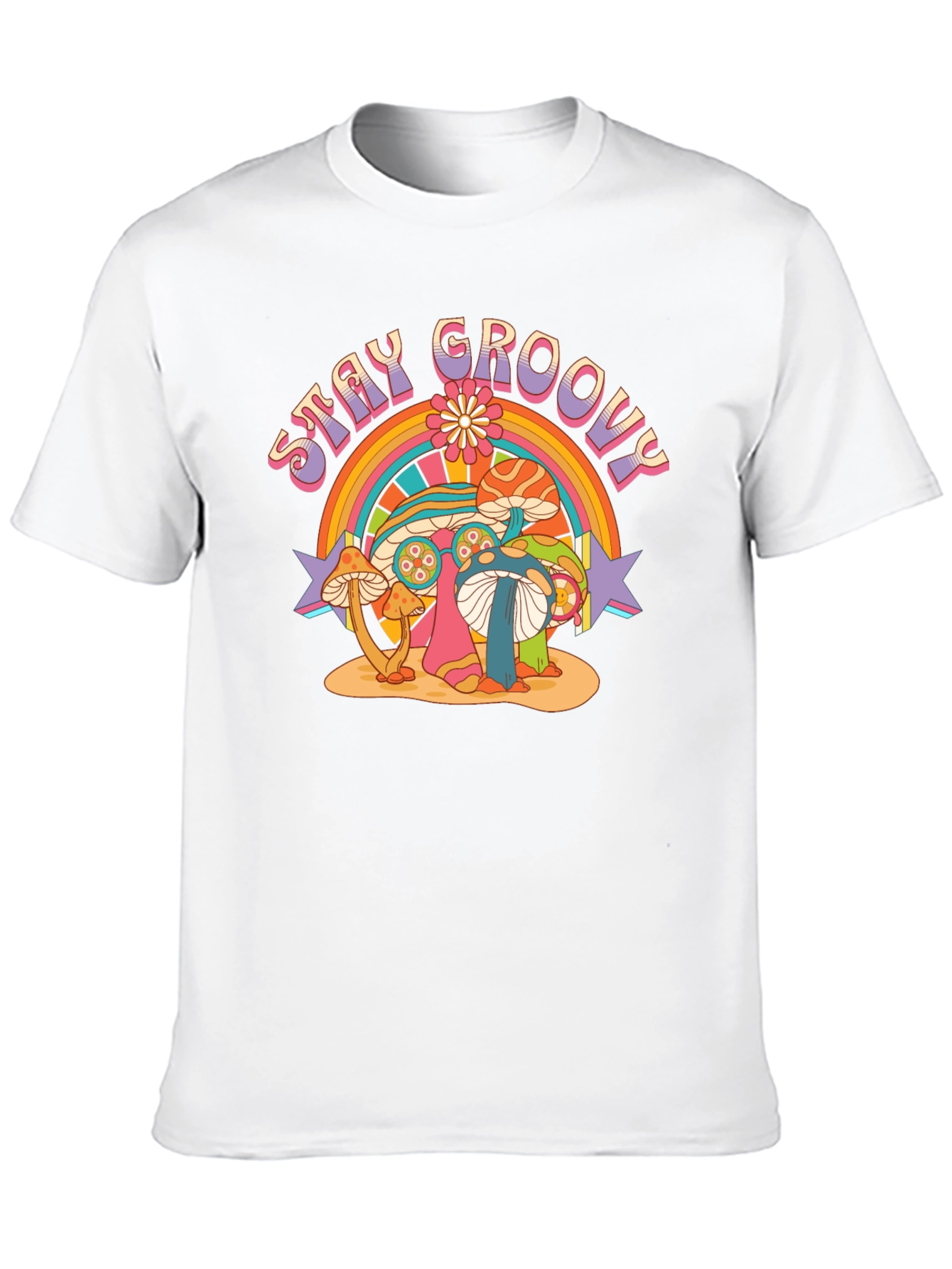 Stay Groovy Mushroom Graphic Tee