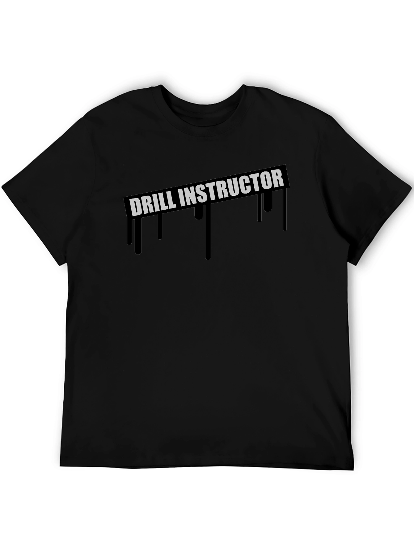 Drill Instructor Graphic T-Shirt - Black
