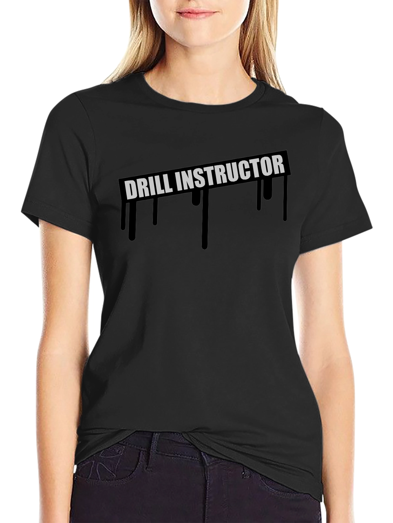 Drill Instructor Graphic T-Shirt - Black