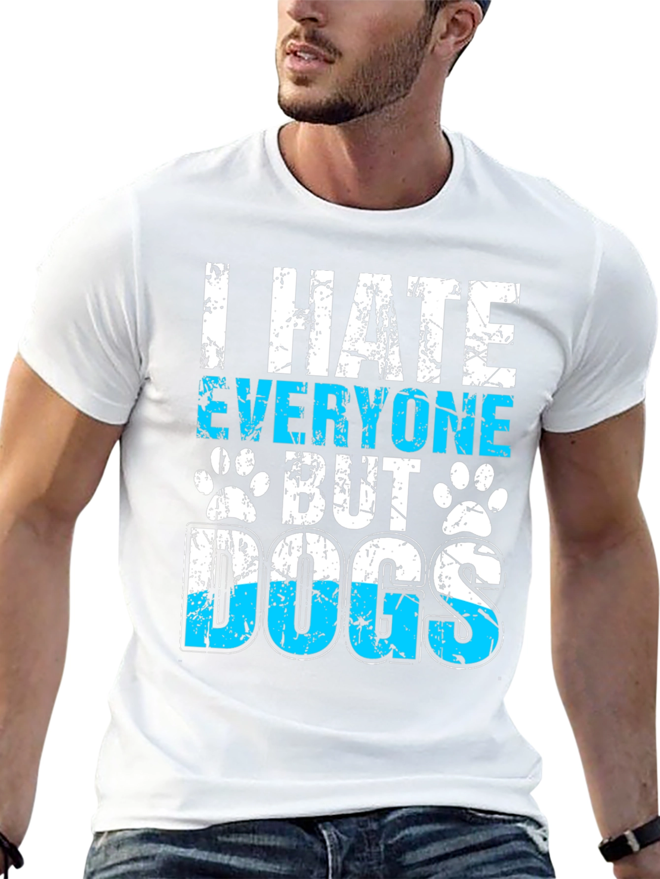I Hate Everyone But Dogs Graphic T-Shirt