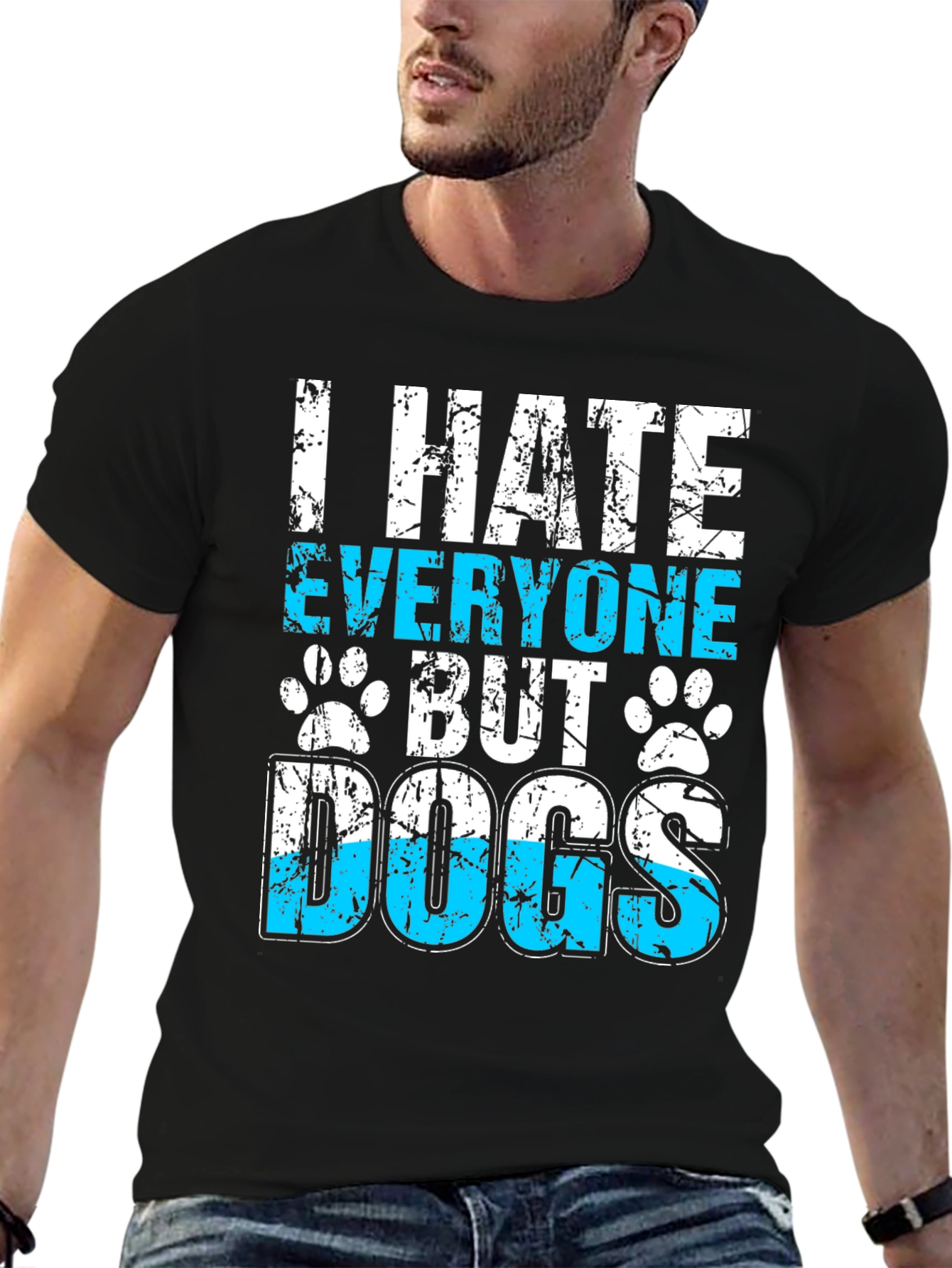 I Hate Everyone But Dogs Graphic T-Shirt