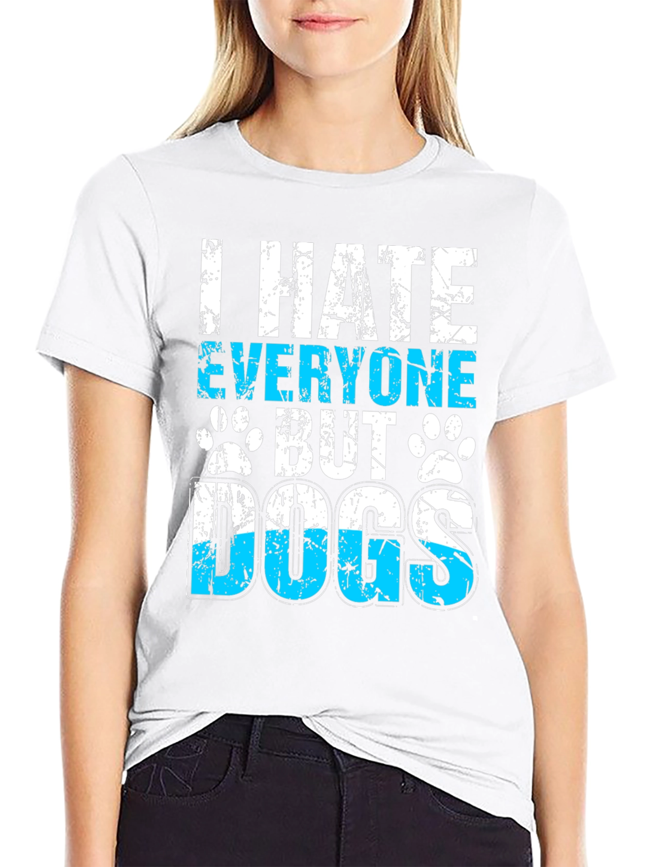 I Hate Everyone But Dogs Graphic T-Shirt
