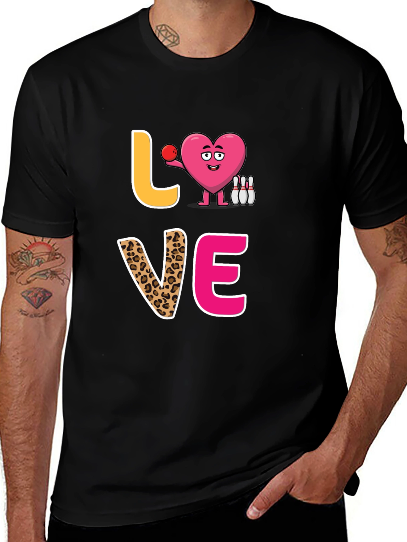 Love Bowling Graphic T-Shirt