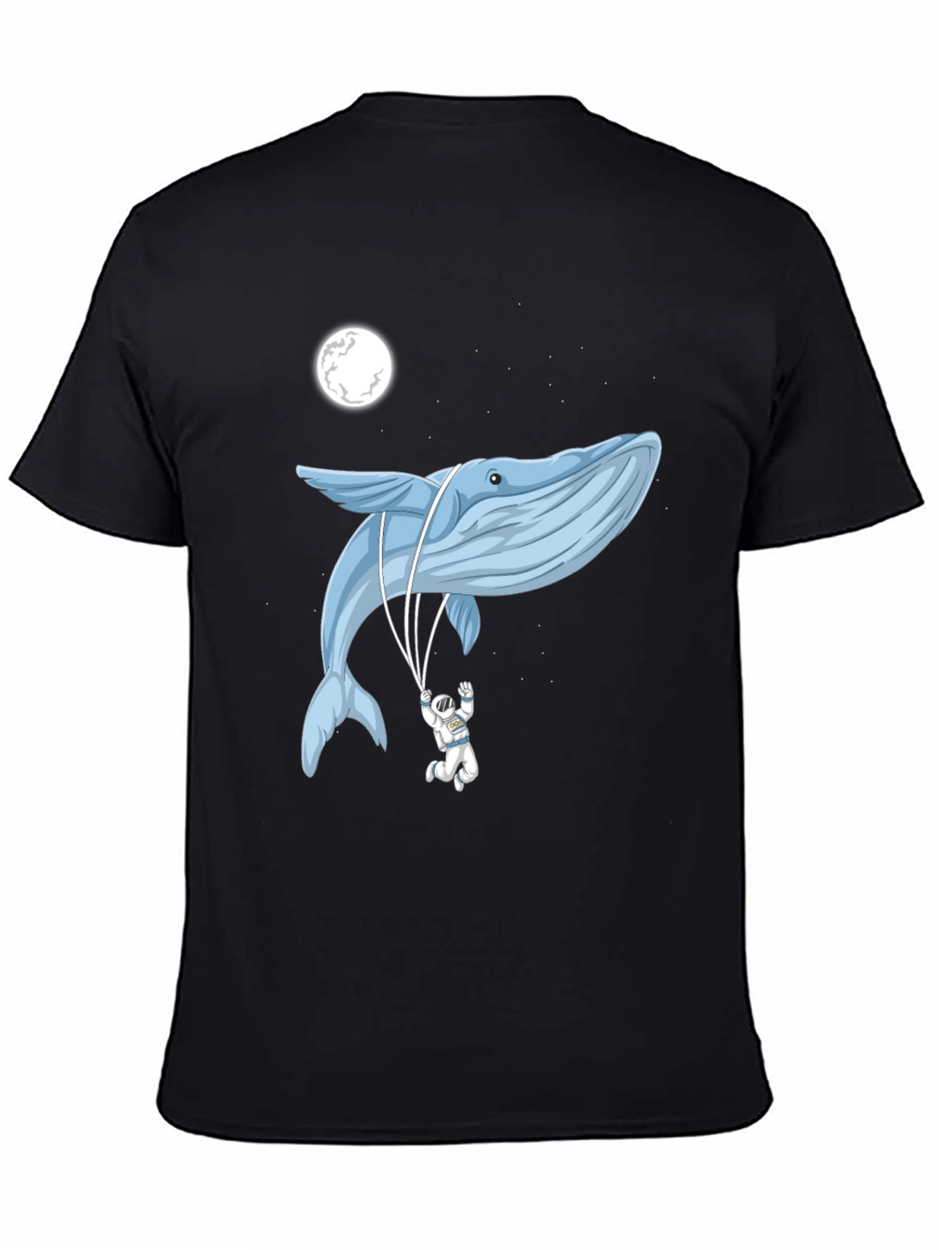 Whimsical Whale & Astronaut Graphic Tee