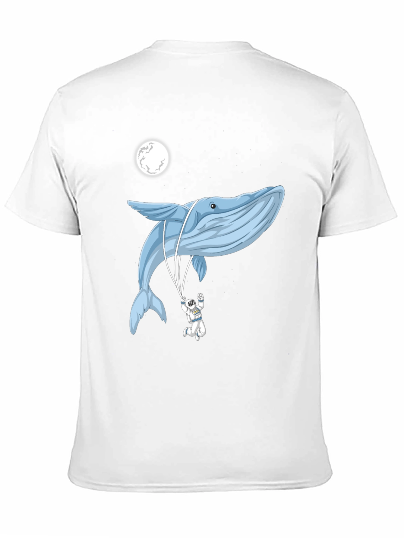Whimsical Whale & Astronaut Graphic Tee