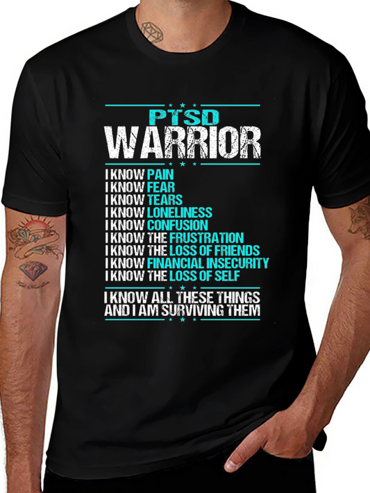 PTSD Warrior T-Shirt: Strength & Survival