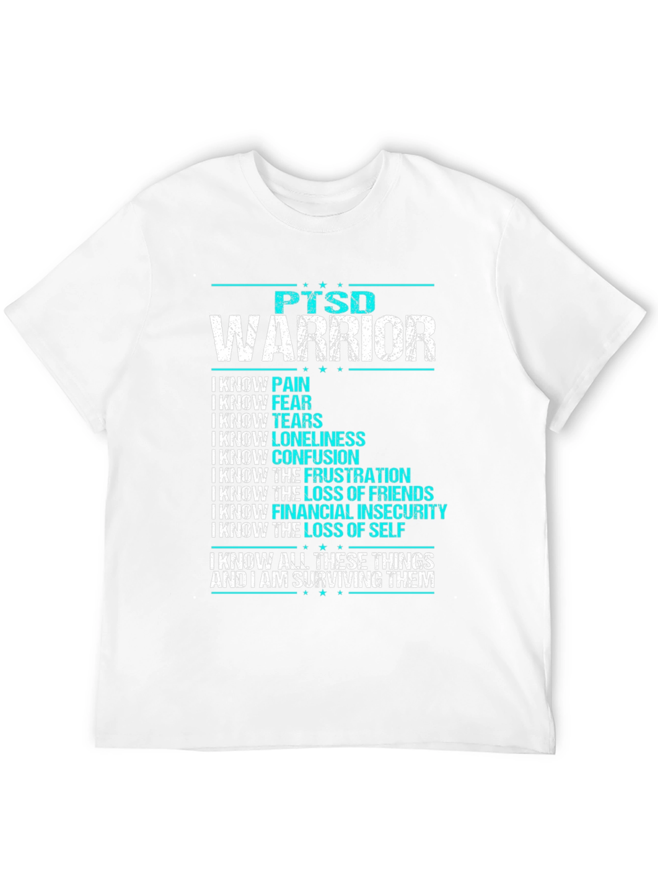 PTSD Warrior T-Shirt: Strength & Survival