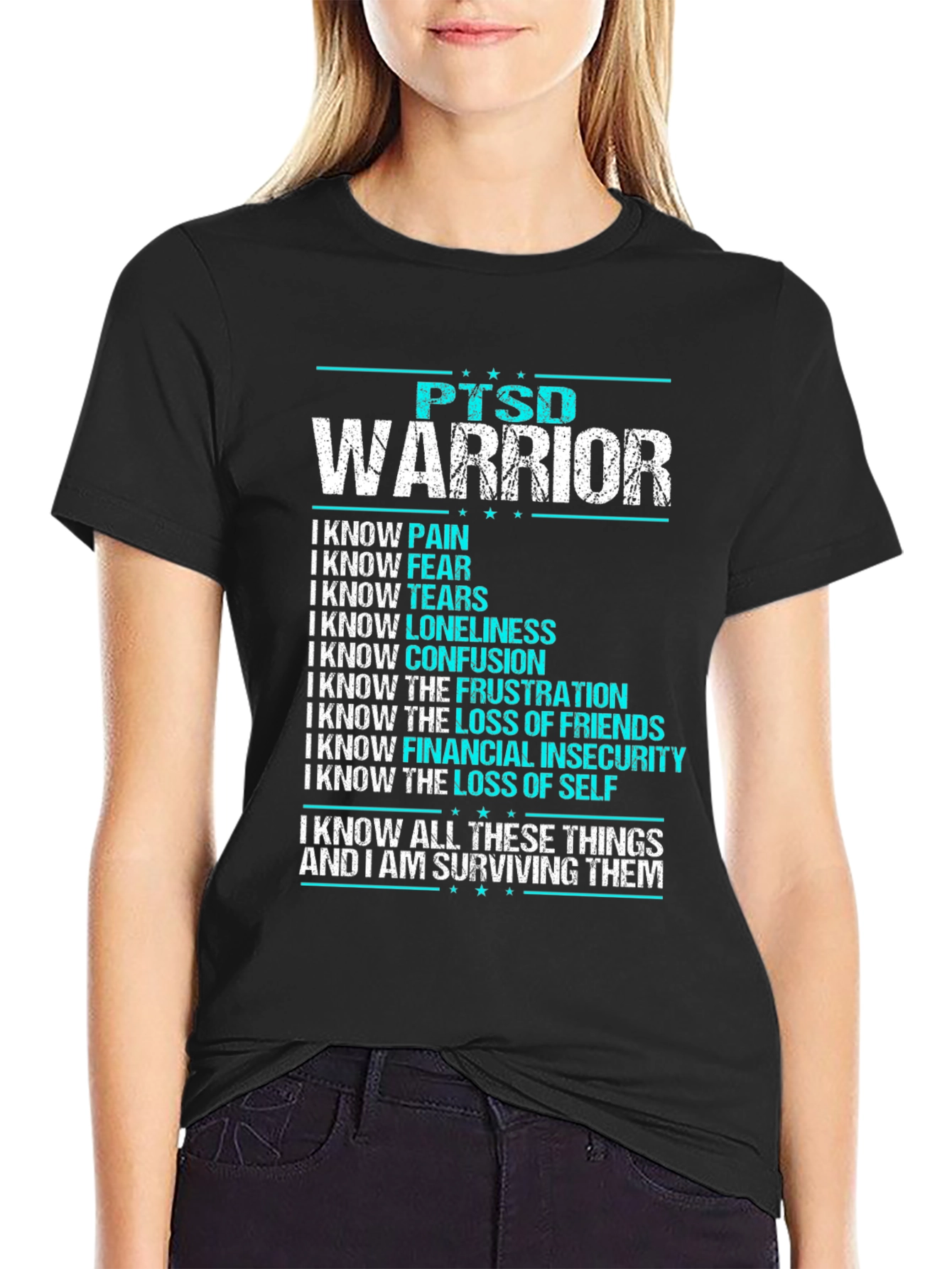 PTSD Warrior T-Shirt: Strength & Survival