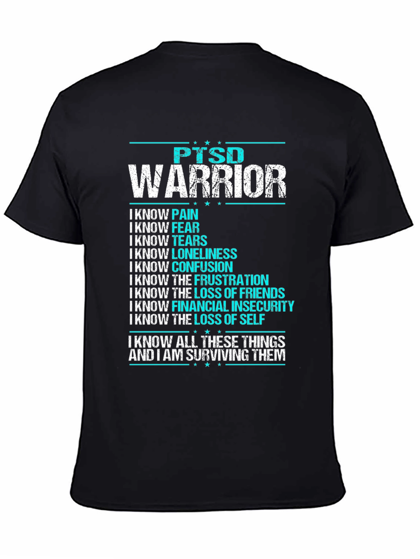 PTSD Warrior T-Shirt: Strength & Survival