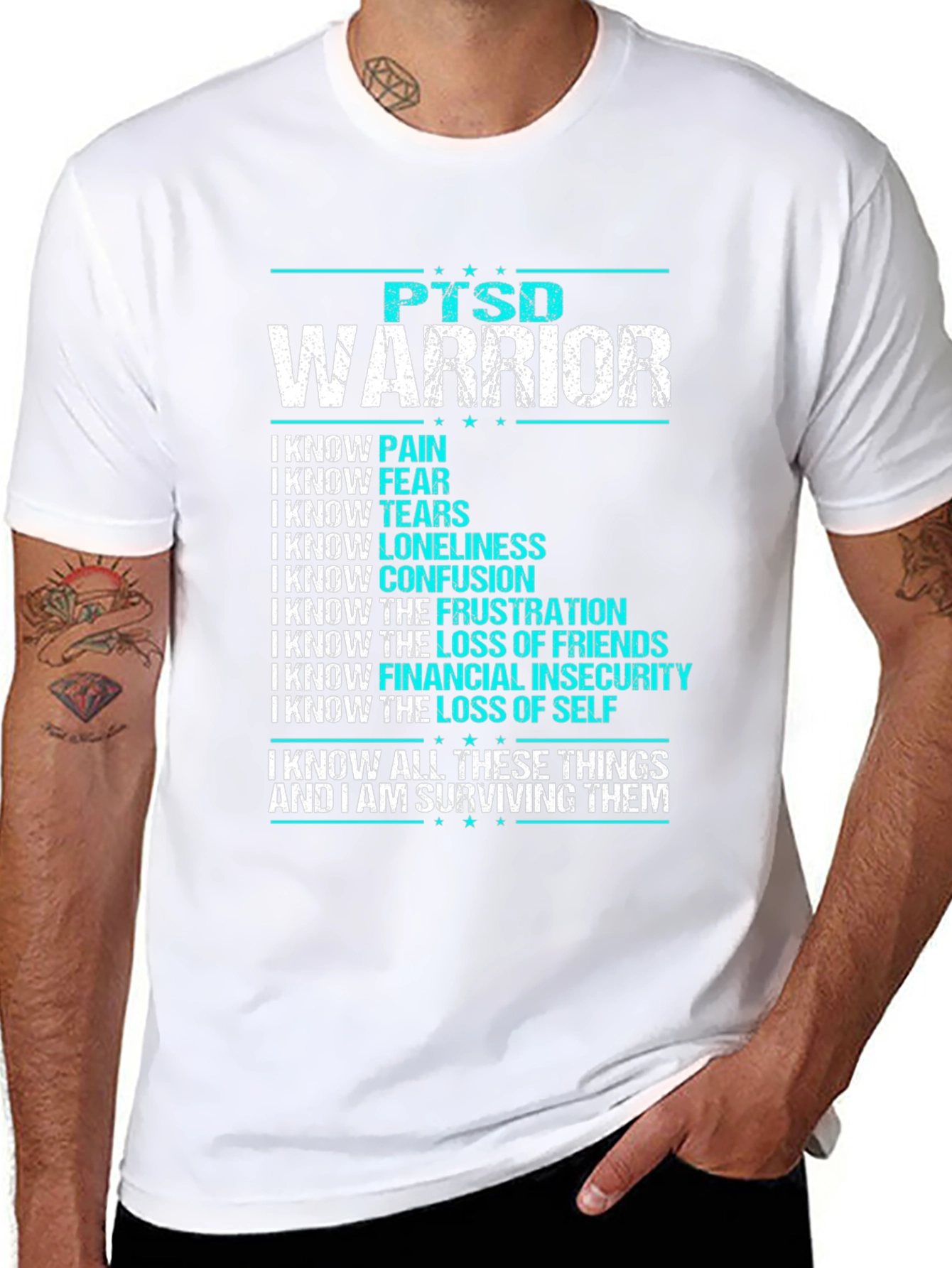 PTSD Warrior T-Shirt: Strength & Survival