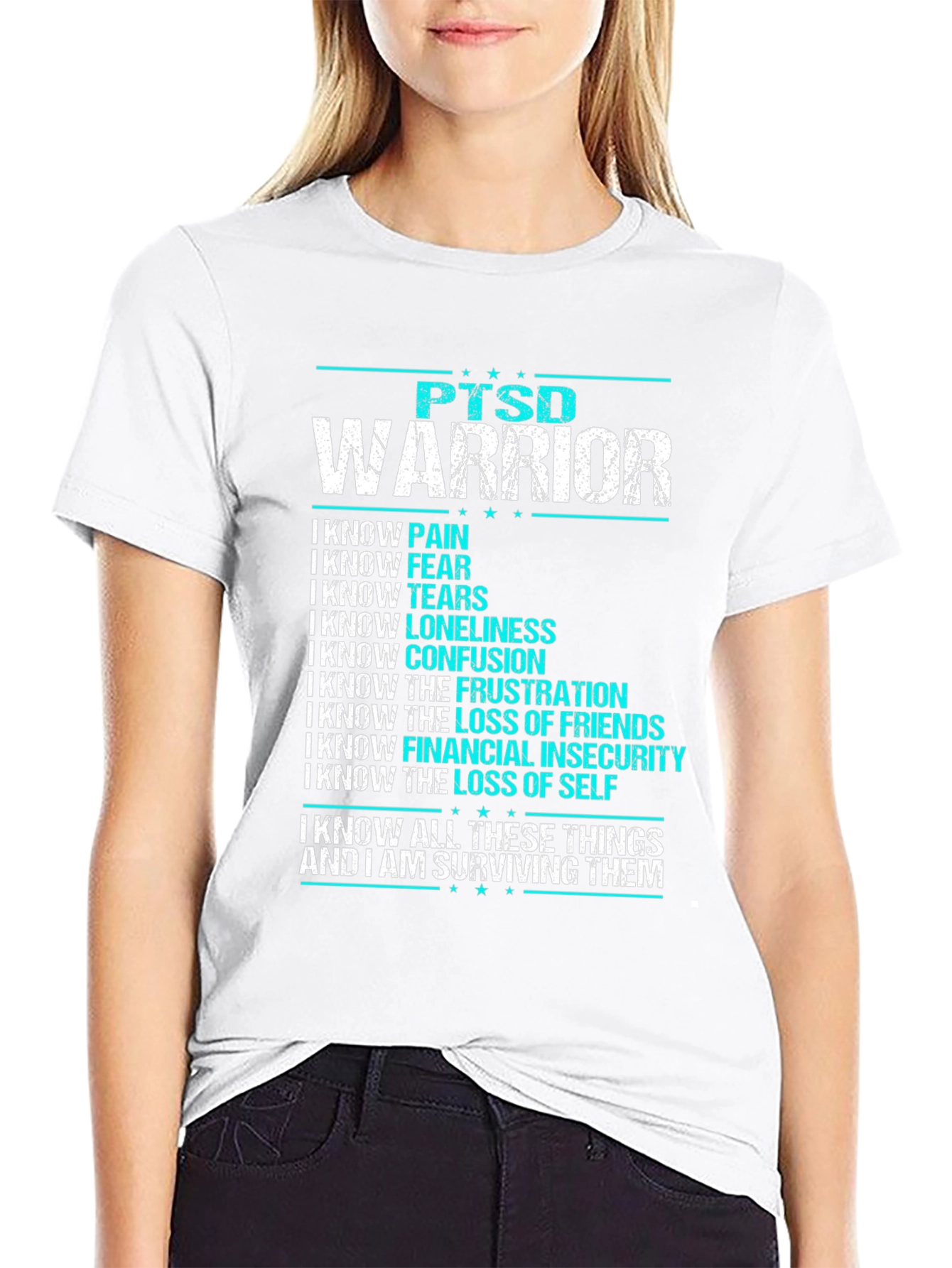 PTSD Warrior T-Shirt: Strength & Survival